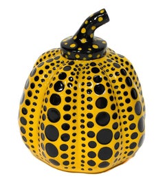 Zucche, giallo/nero, rosso/bianco (due sculture), Yayoi Kusama 草間 彌生