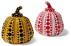 Red & Yellow Pumpkin (two sculptures)