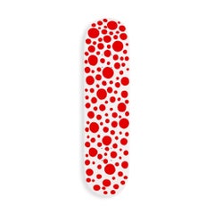 Small Red Dots Skateboard (Red & White)