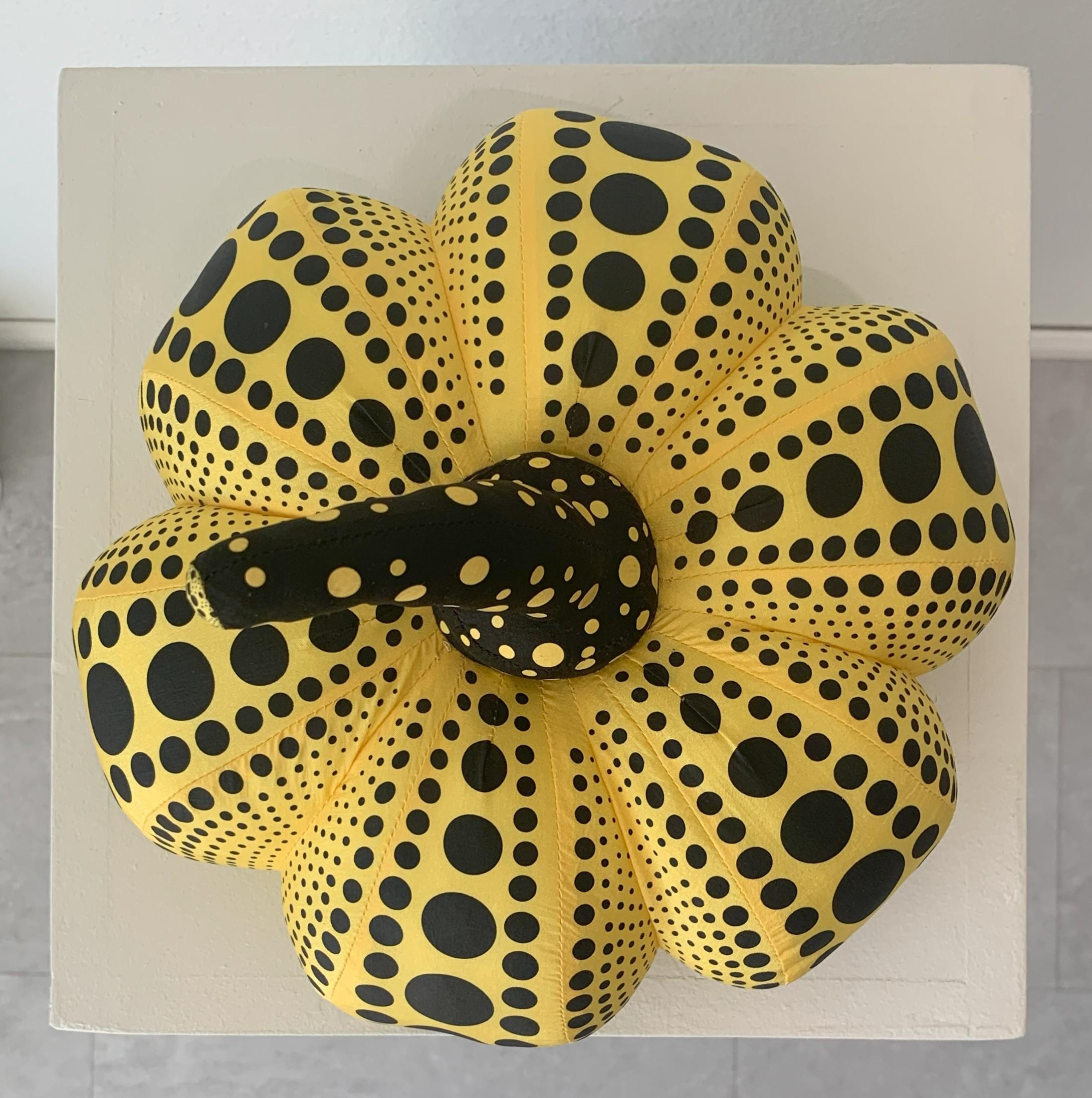 SOFT SCULPTURE PUMPKIN (SMALL) by YAYOI KUSAMA - Beige Figurative Sculpture by Yayoi Kusama