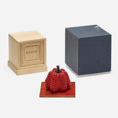 Yayoi Kusama -Original HAND SIGNED 7/30 Pumpkin (Red) Sculpture on base with box