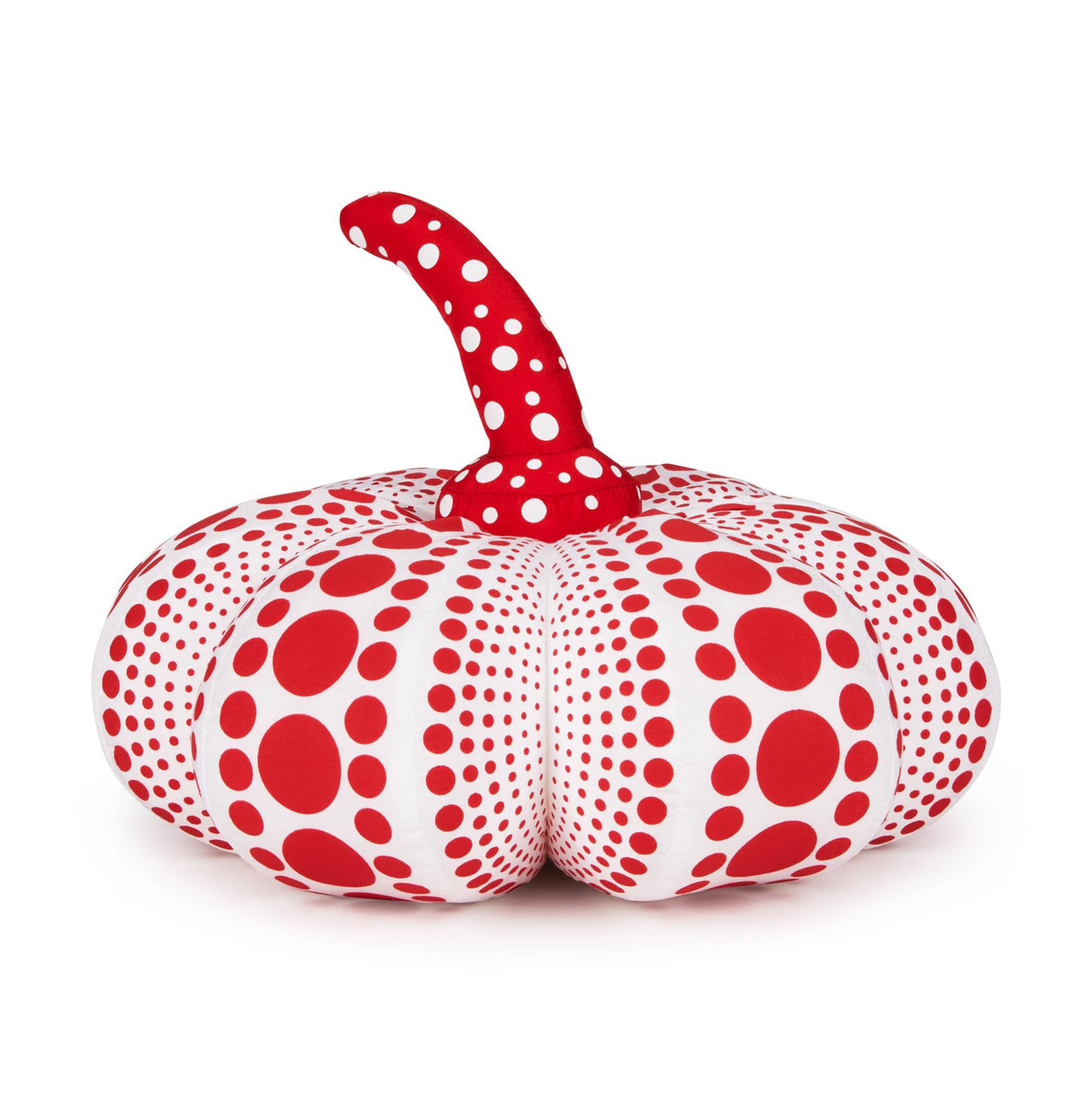 Zucca di peluche Yayoi Kusama (zucca rossa e bianca) in vendita 1