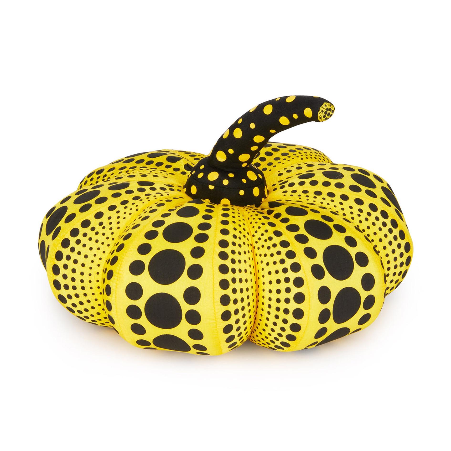 Yayoi Kusama
Pumpkin Plush Yellow (Small), 2004
Nylon
6 x 9 2/5 in diameter  15.24 x 24 cm diameter
