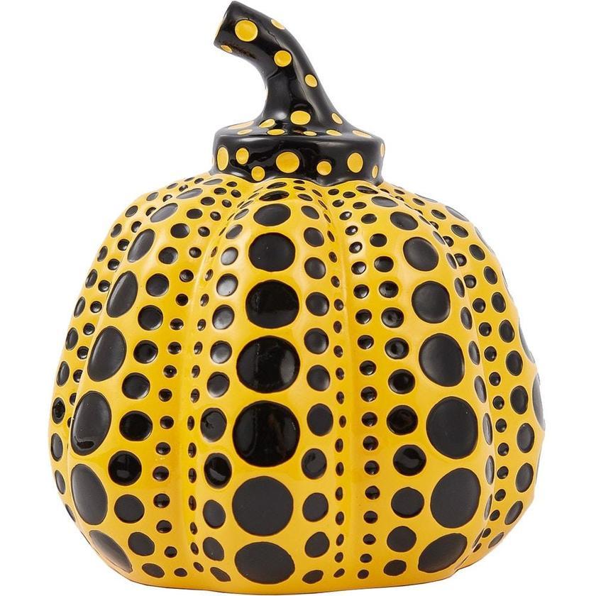 Yayoi Kusama, Pumpkin Cast Resin Figure in Red & Yellow, Set of 2, 2015

Set of 2 (1 x red, 1 x yellow) lacquer-painted cast resin figures.
Both are stamped with the artist’s name on the underside.
Both sold in the original box, never opened.
W7.6 x