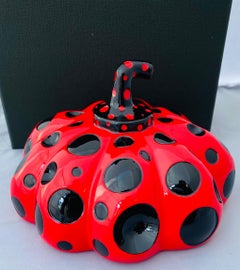 Yayoi Kusama Pumpkin (Kusama Red and Black pumpkin)