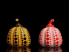 Yayoi Kusama, 'Pumpkin' Zweier-Set, Weiß/Rot und Gelb/Schwarz, Skulptur, 2016