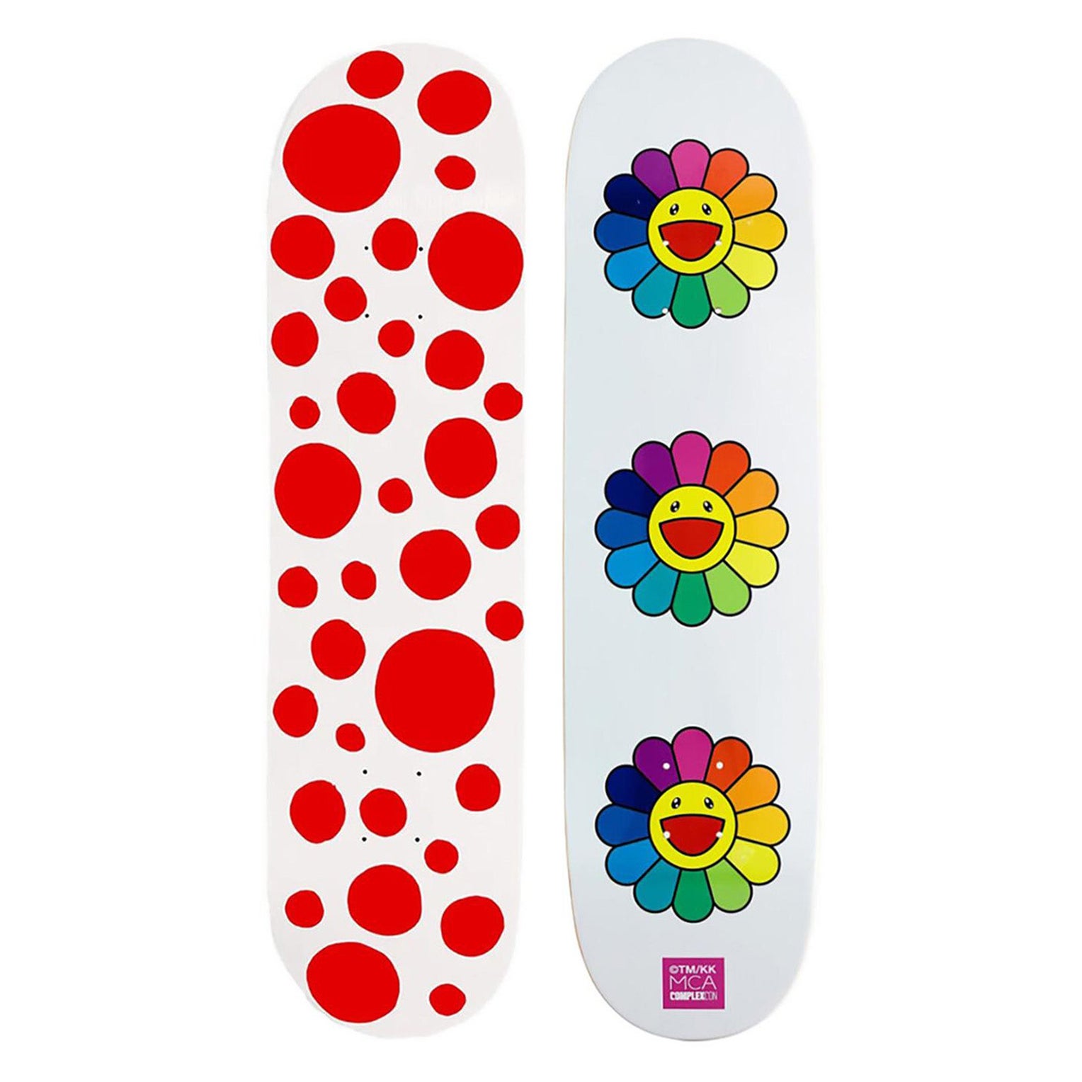 Yayoi Kusama Takashi Murakami Skateboard decks (2 works) For Sale