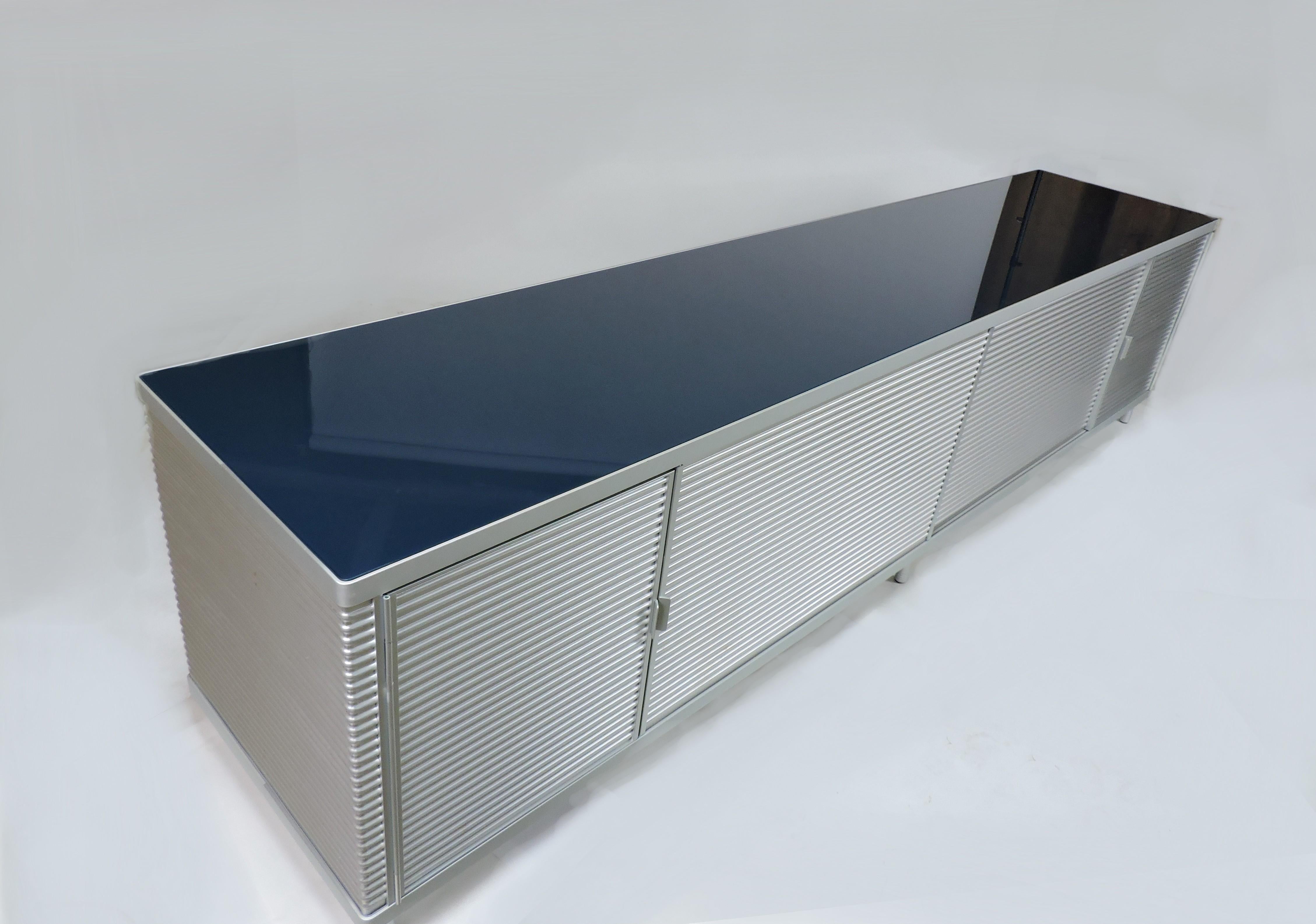 Credenza con armario de aluminio y cristal Ycami PAC de Decoma Design Italia en venta 5