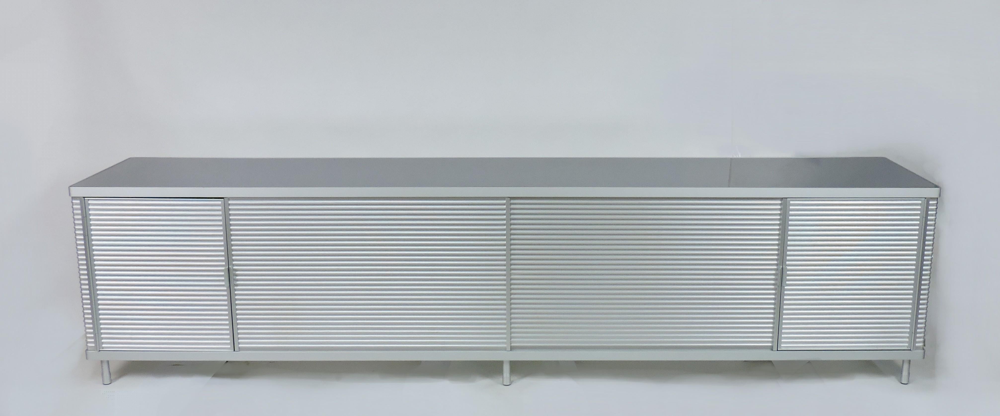 Credenza con armario de aluminio y cristal Ycami PAC de Decoma Design Italia en venta 6