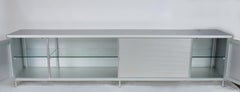 Ycami PAC Aluminum and Glass Cabinet Credenza by Decoma Design Italy