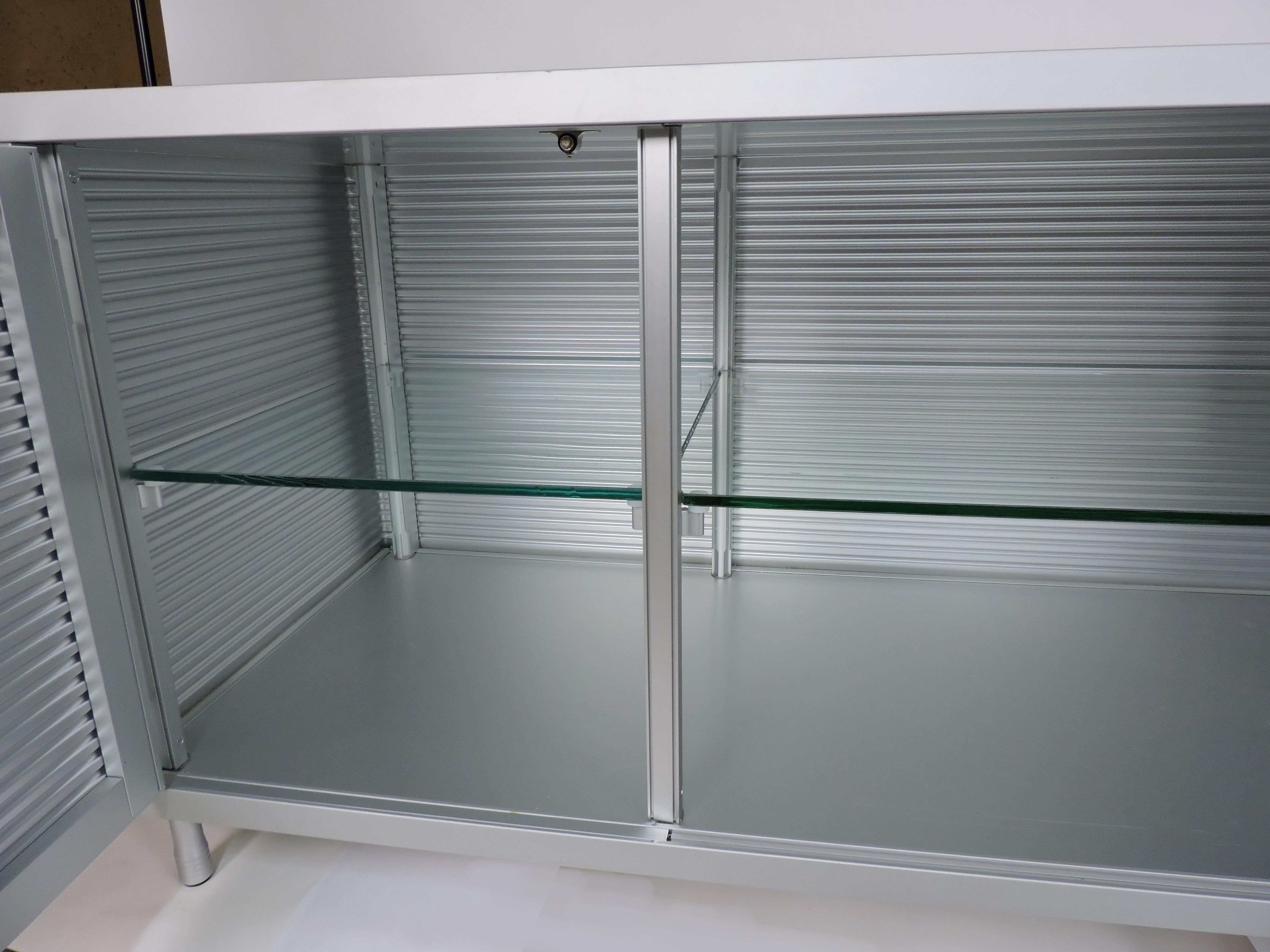Credenza con armario de aluminio y cristal Ycami PAC de Decoma Design Italia Italiano en venta