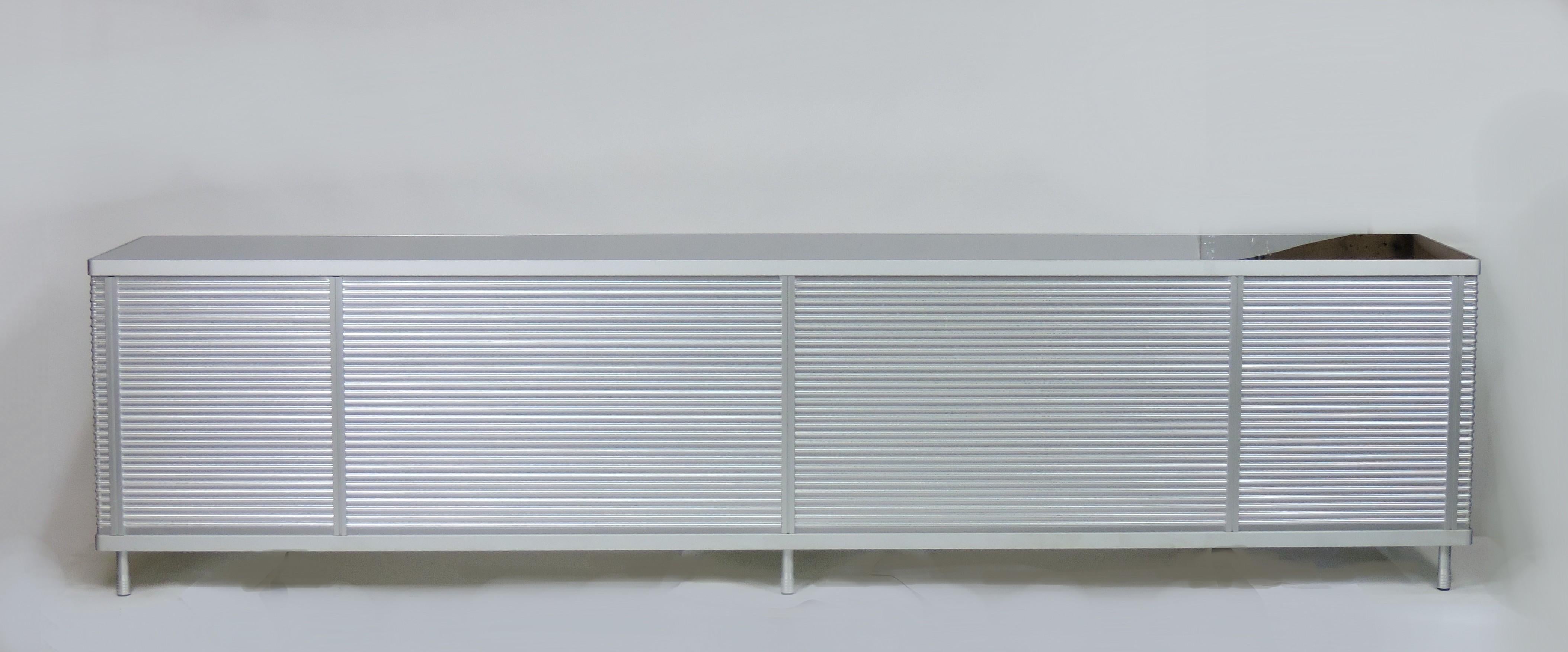 Credenza con armario de aluminio y cristal Ycami PAC de Decoma Design Italia en venta 1