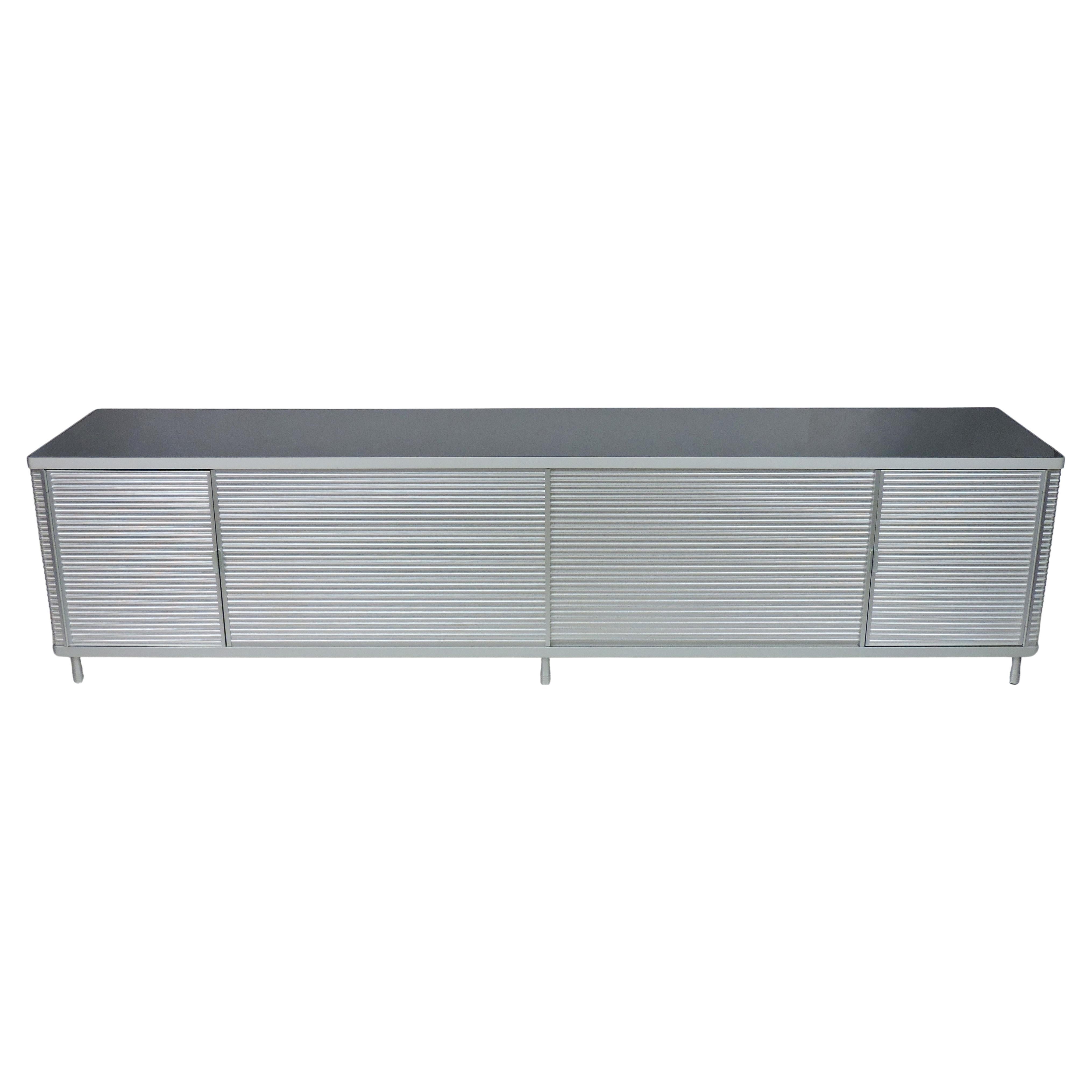 Ycami PAC Cabinet Credenza in alluminio e vetro di Decoma Design Italia
