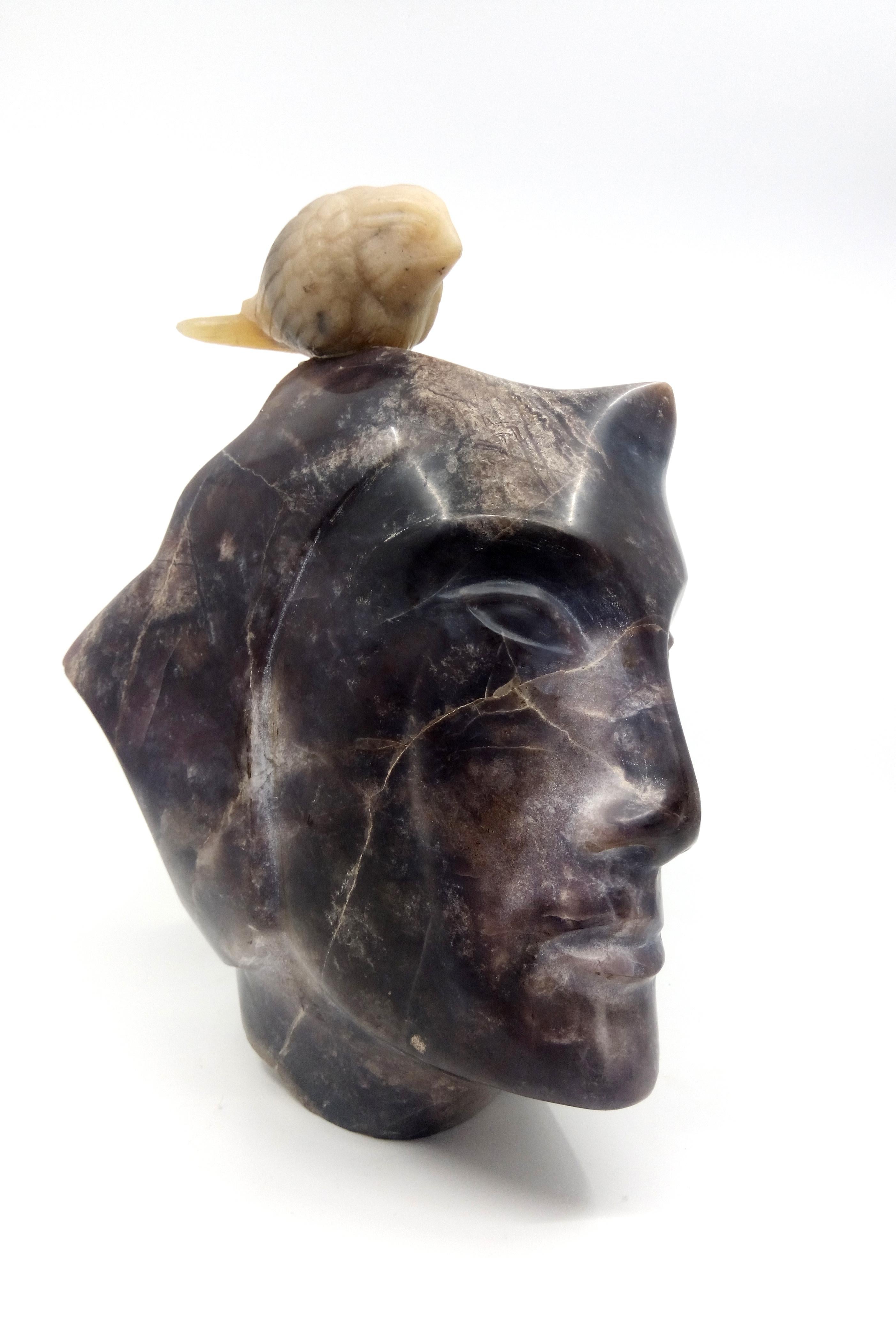 Vogel in meinem Kopf – Sculpture von Yücel Kale