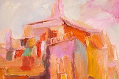 Ye Huang Impressionist Original Oil On Canvas "Old House"