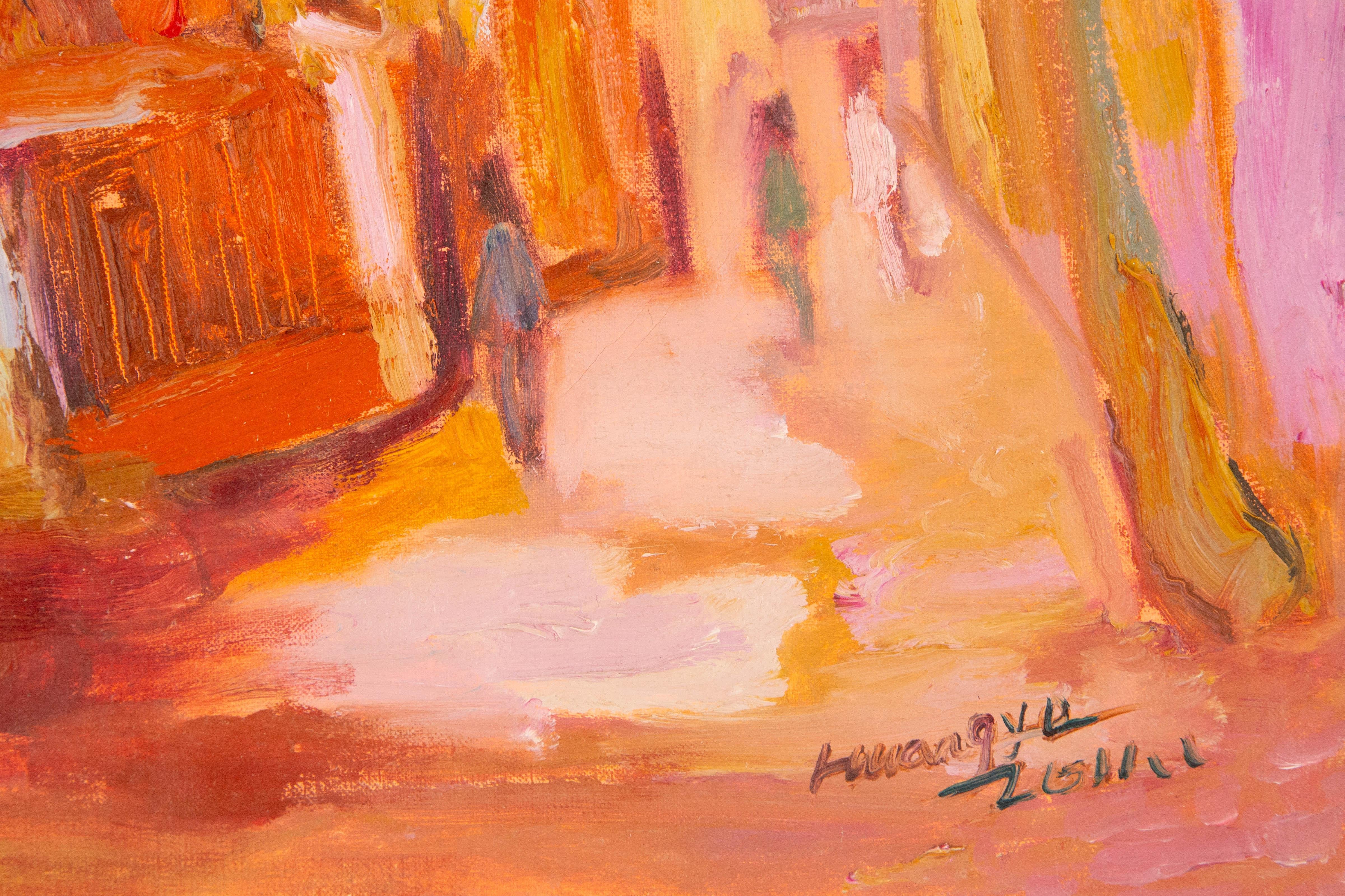 Ye Huang Impressionist Original Oil On Canvas 