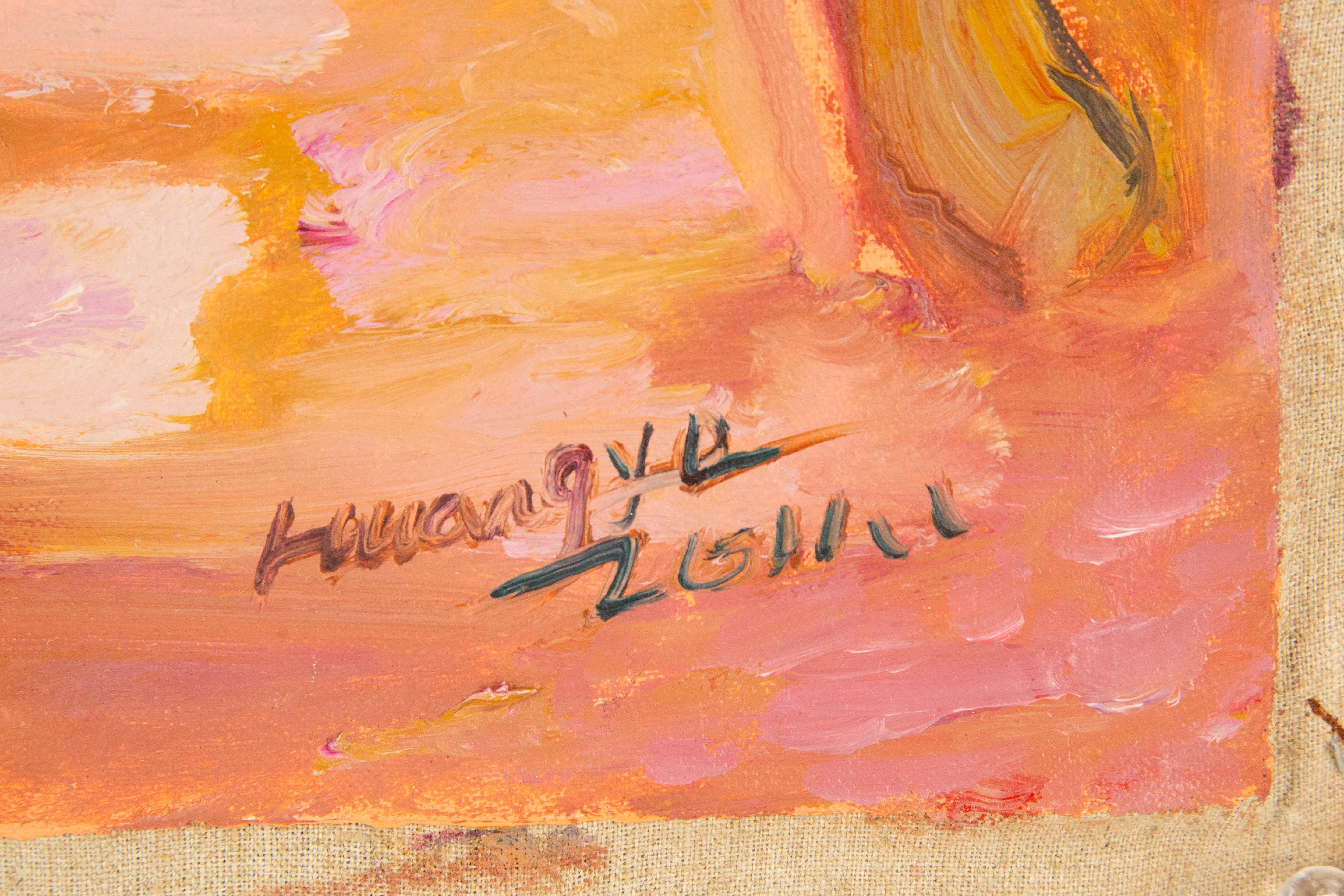 Ye Huang Impressionist Original Oil On Canvas 