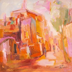 Ye Huang Impressionist Original Oil On Canvas "Old House"