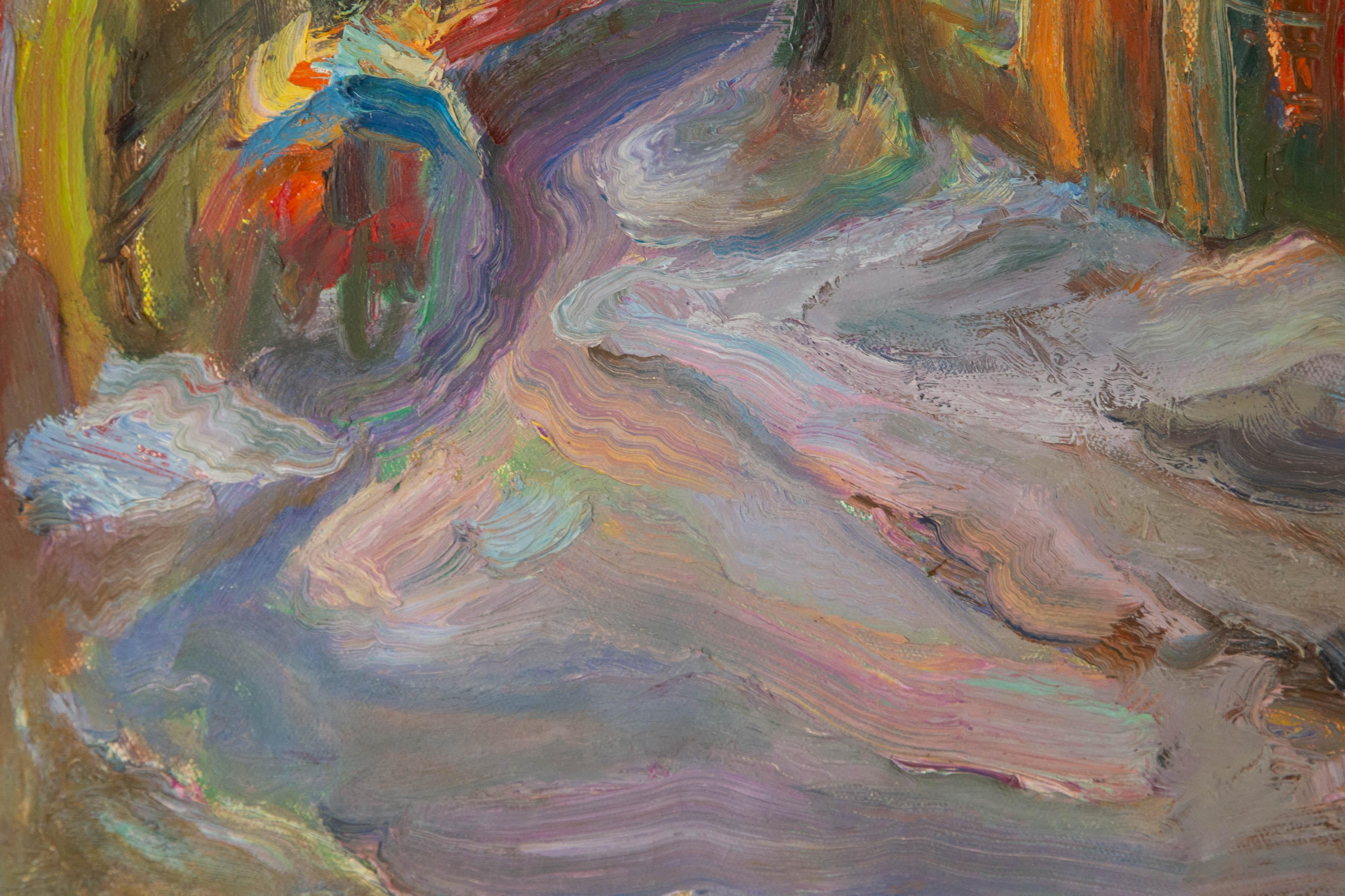 Ye Huang Landschaft Original Öl auf Leinwand 