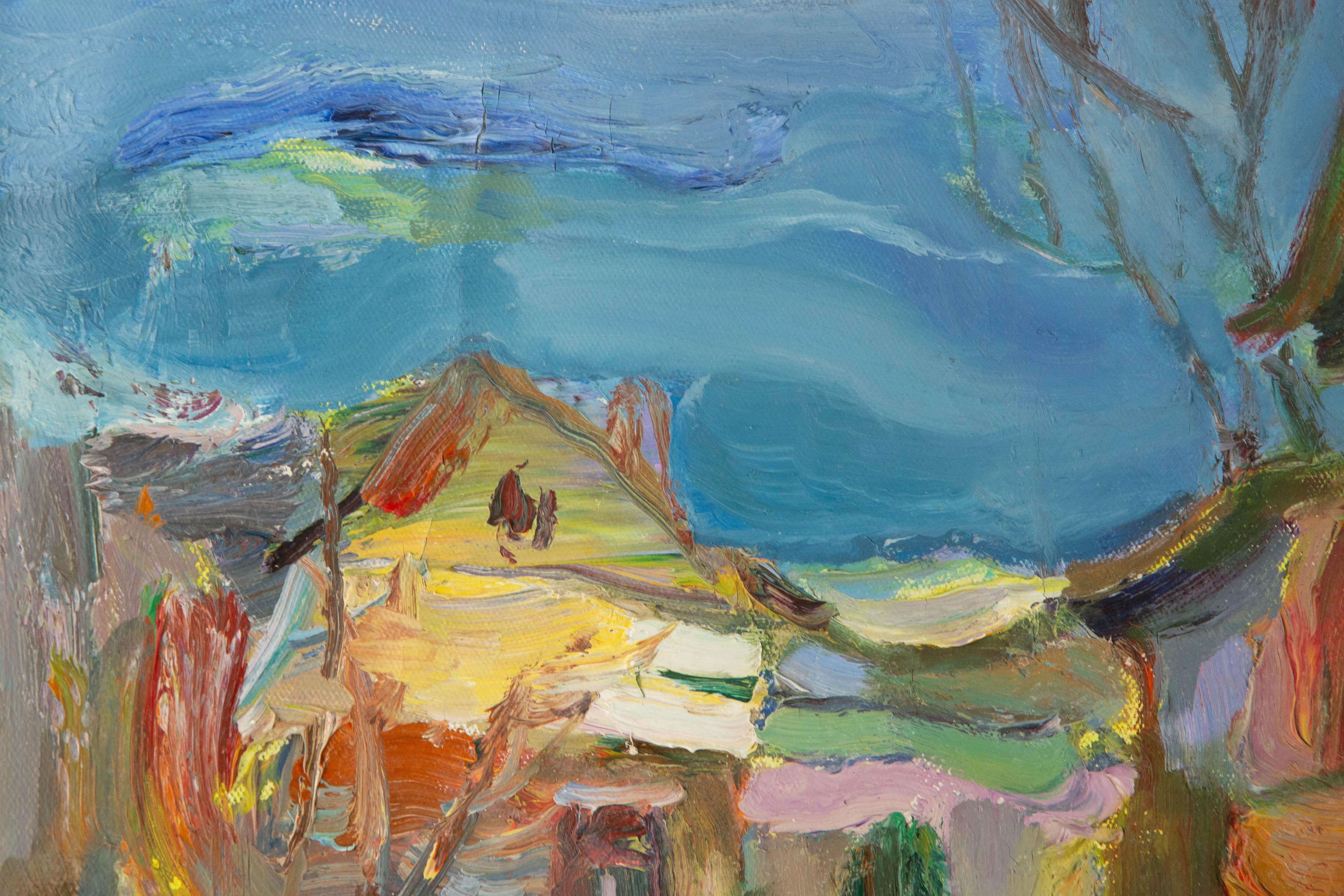 Ye Huang Landschaft Original Öl auf Leinwand 