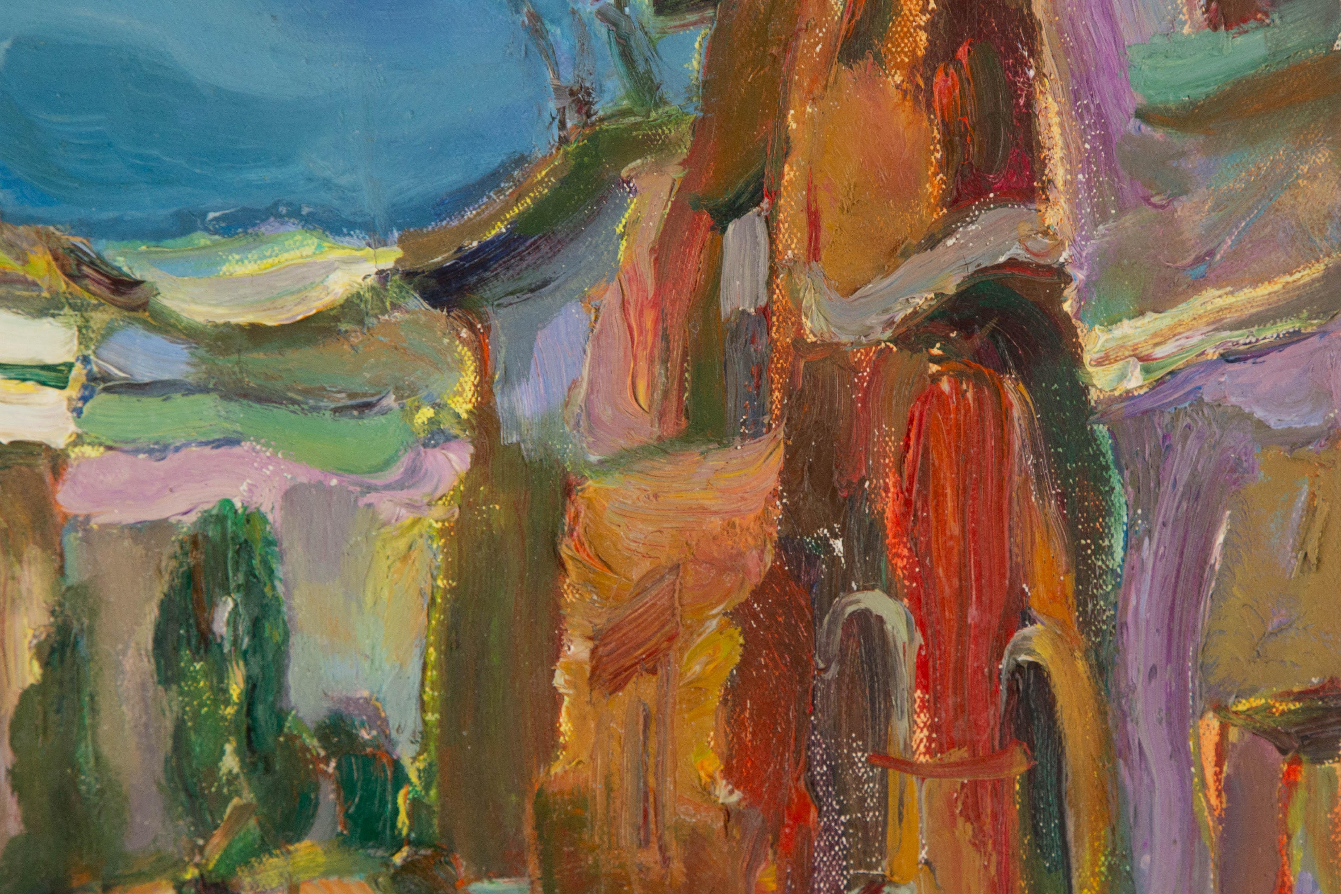 Ye Huang Landschaft Original Öl auf Leinwand 