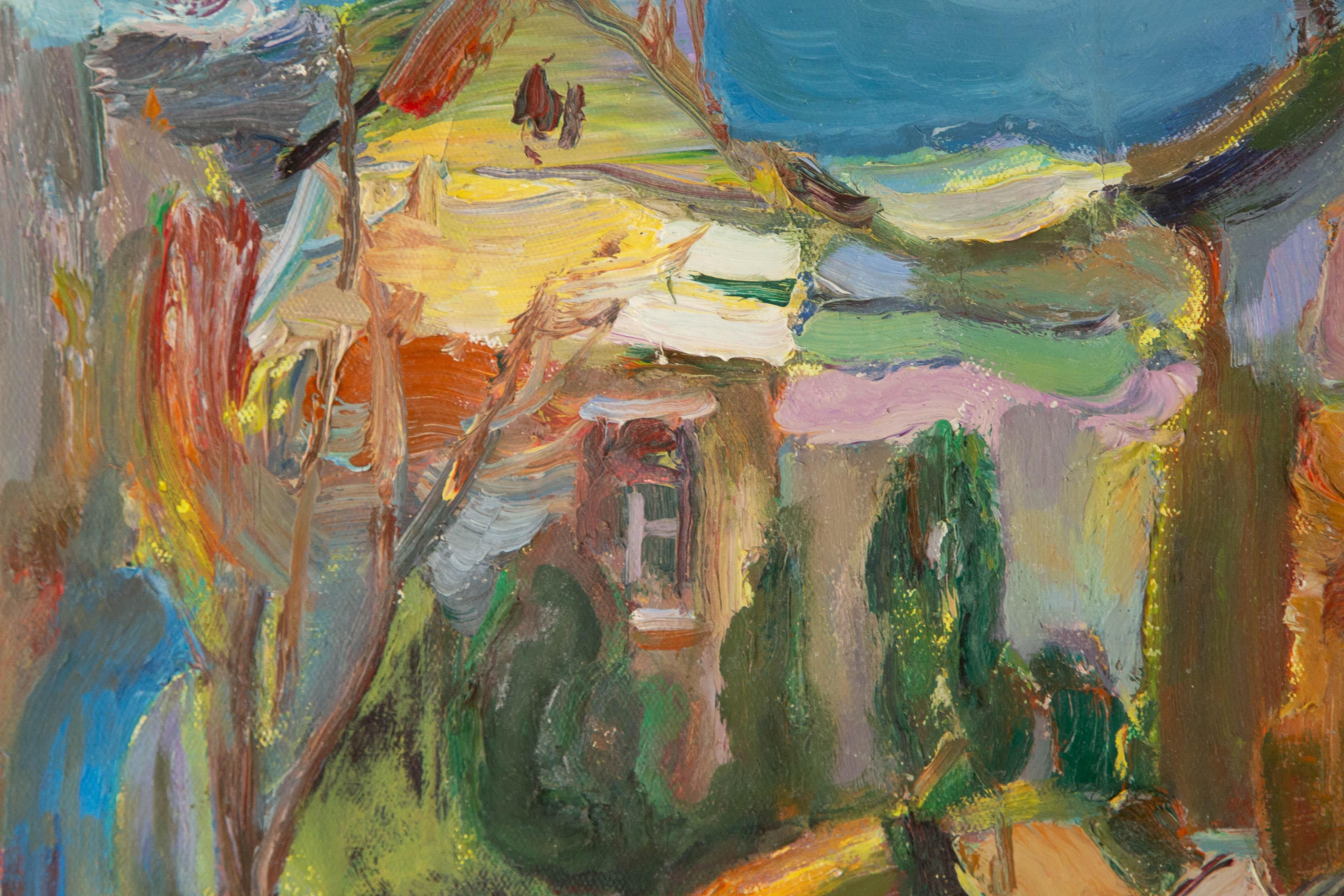 Ye Huang Landschaft Original Öl auf Leinwand 