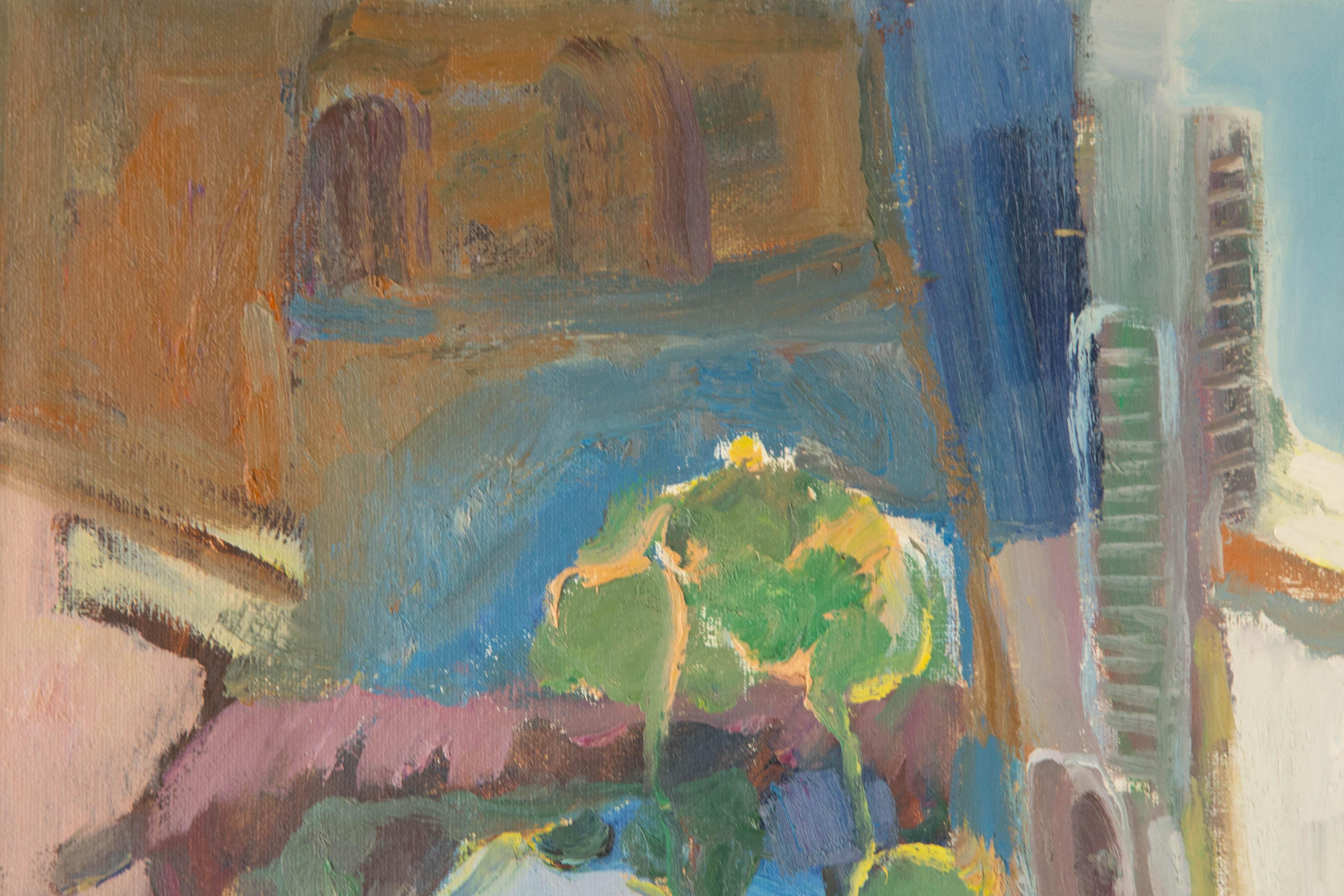 Ye Huang Landschaft Original Öl auf Leinwand 