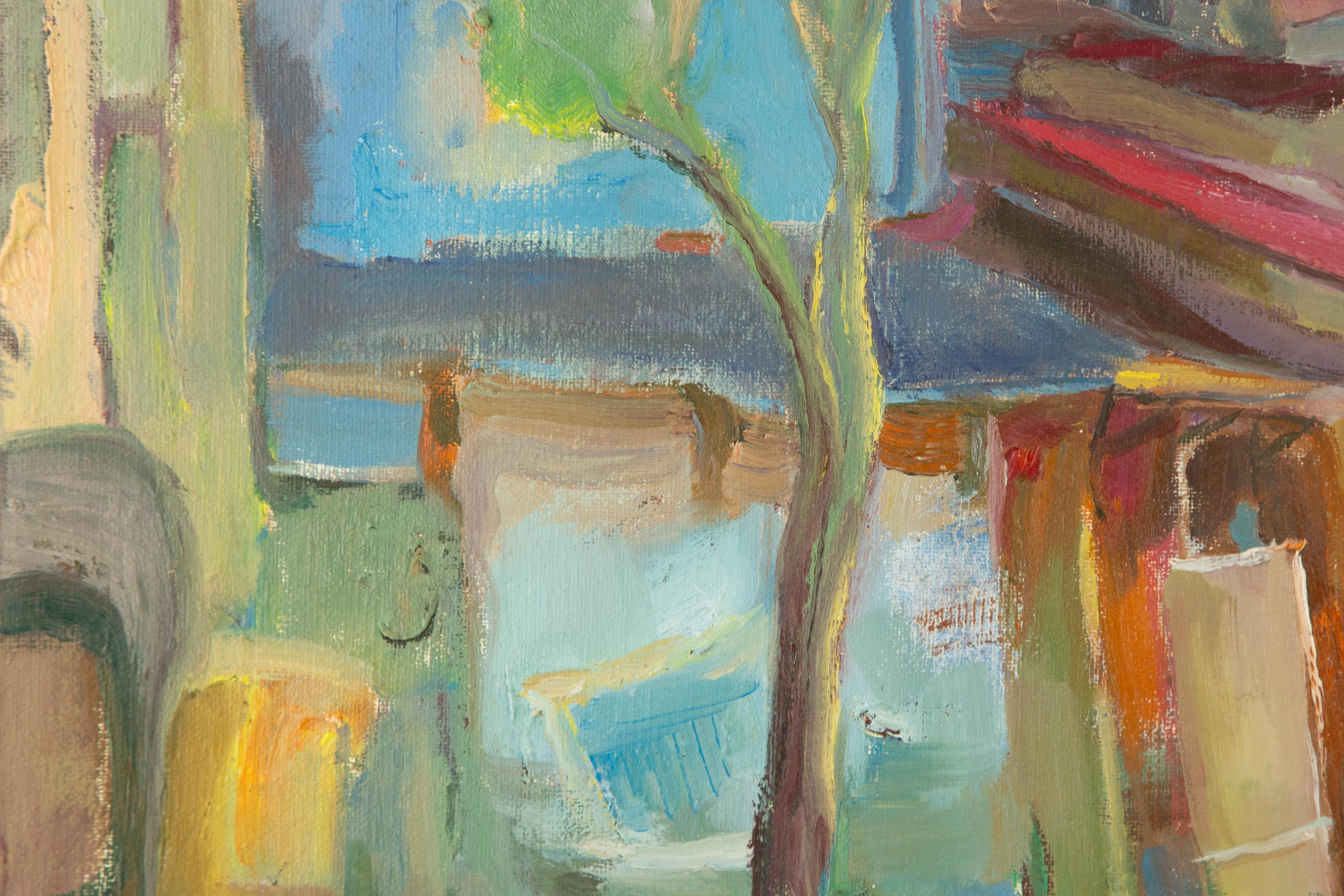 Ye Huang Landschaft Original Öl auf Leinwand 