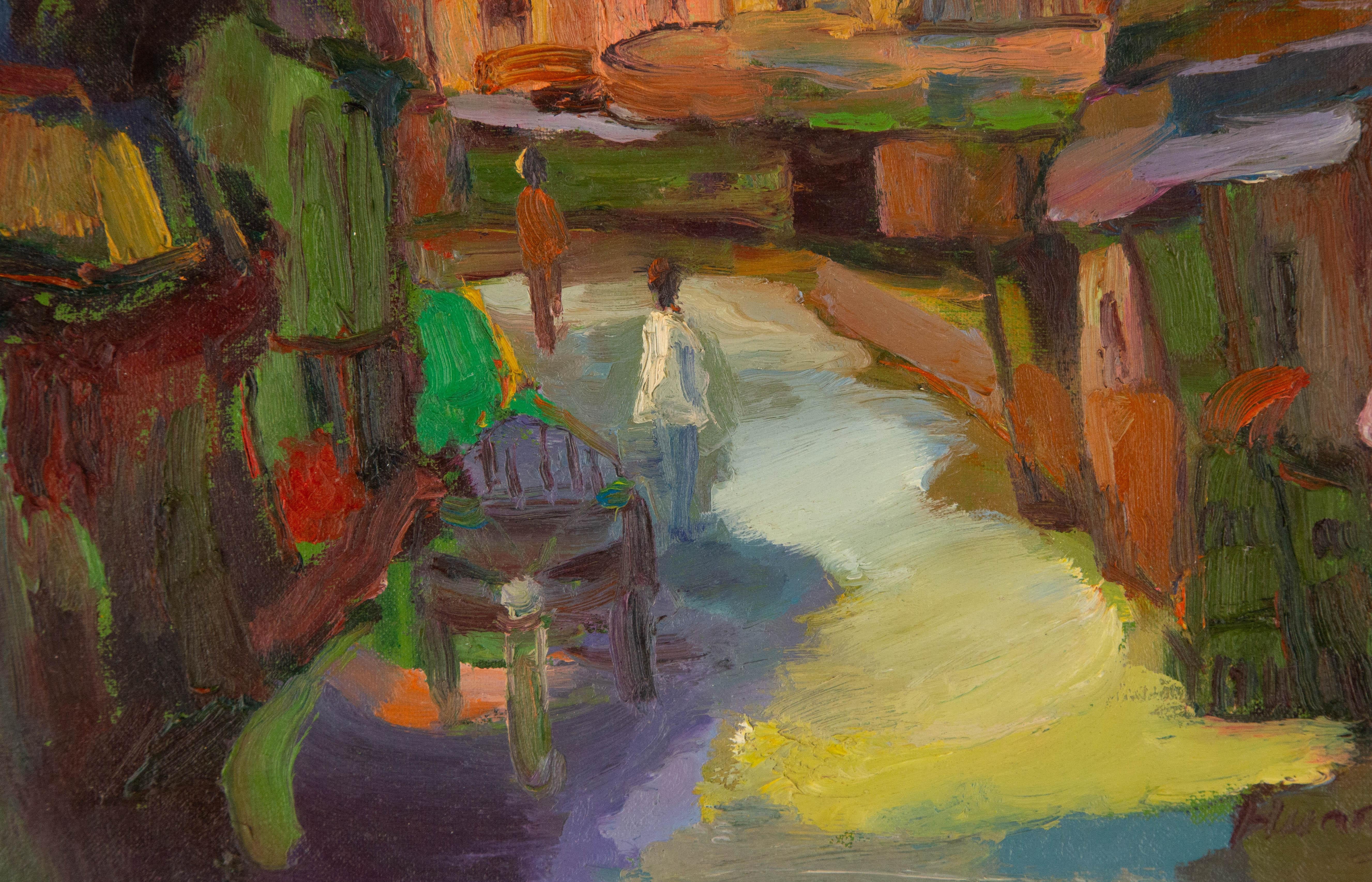 Ye Huang Landscape Original Oil On Canvas 
