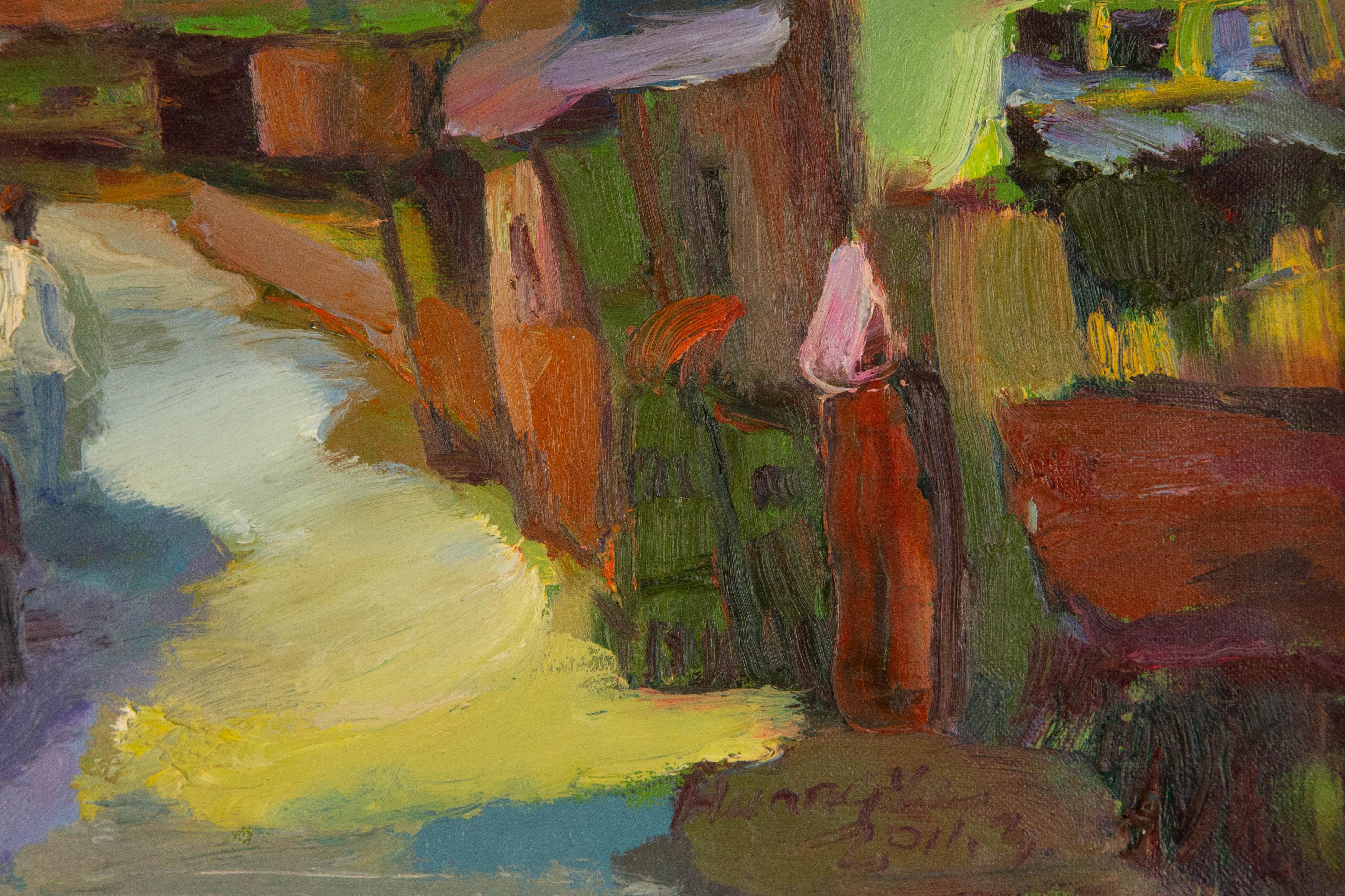 Ye Huang Landscape Original Oil On Canvas 