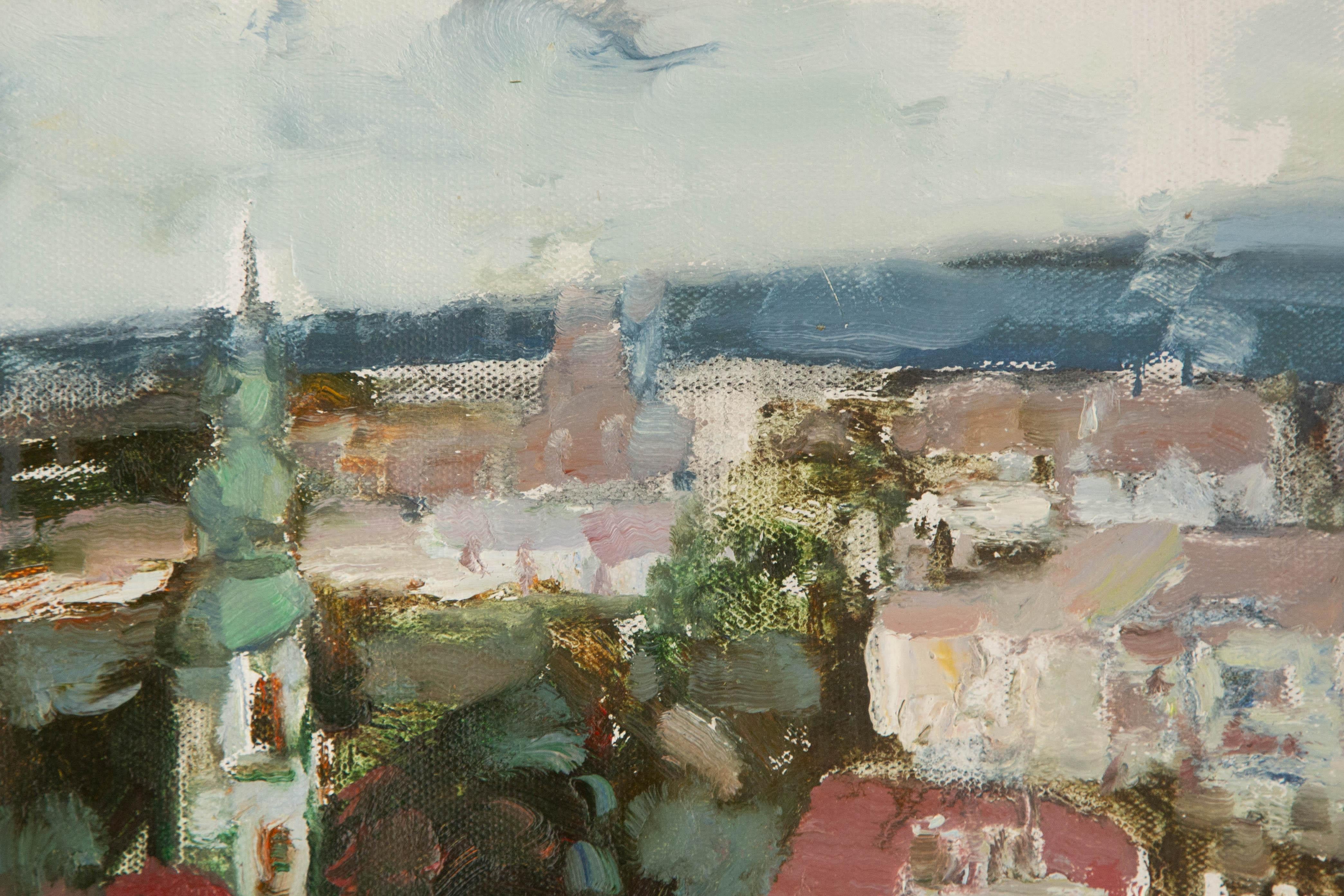 Ye Huang Landschaft Original Öl auf Leinwand 