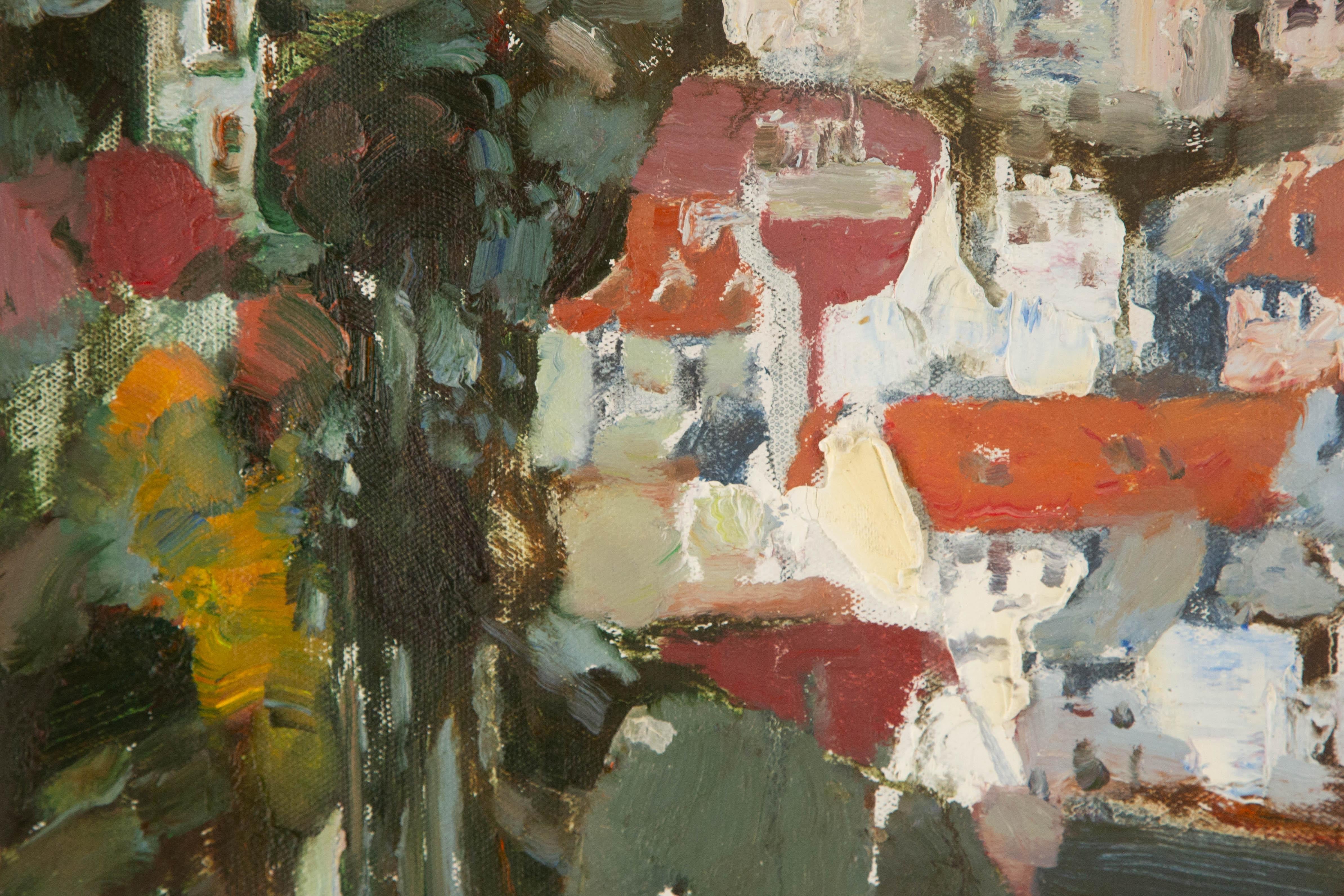 Ye Huang Landschaft Original Öl auf Leinwand 