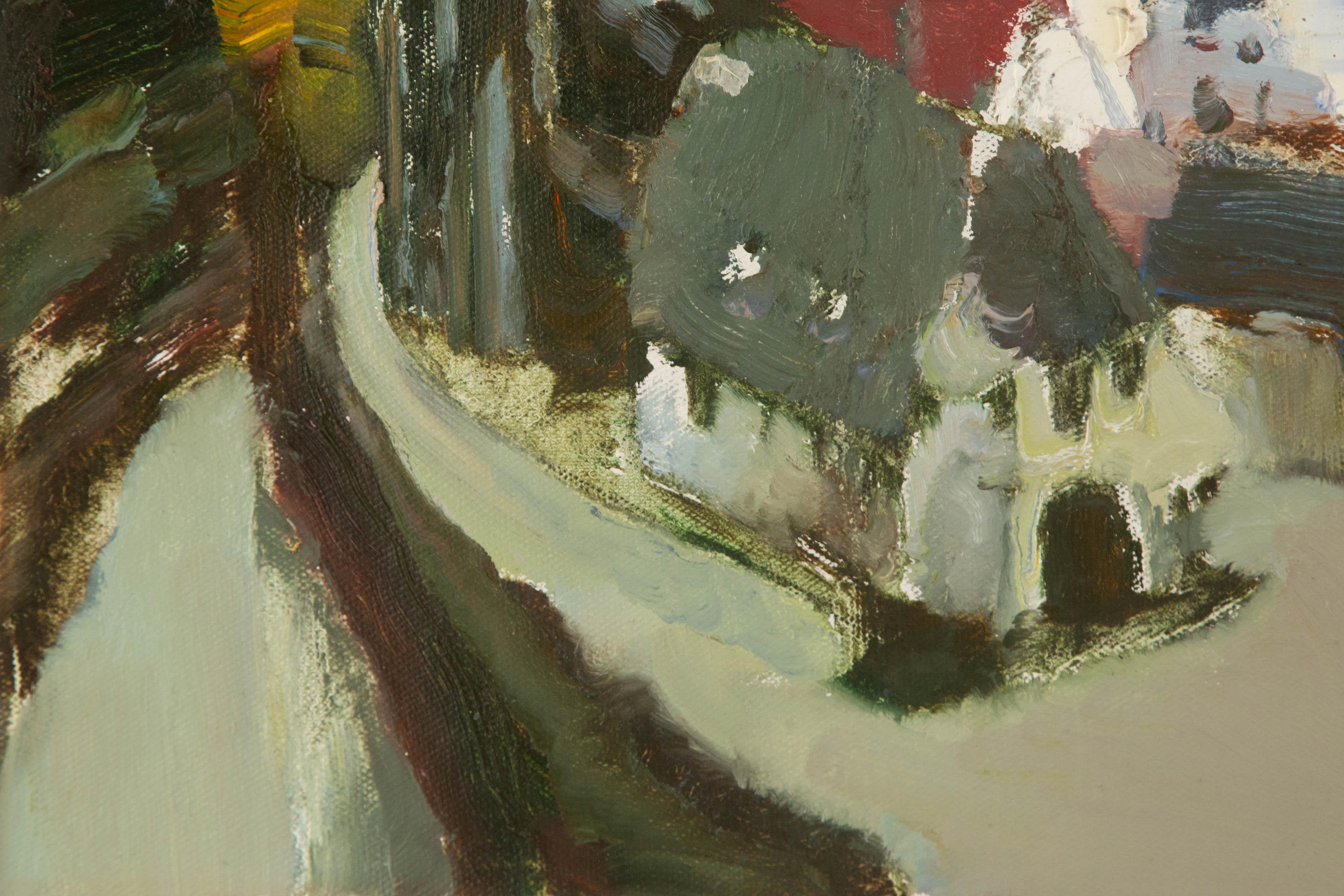 Ye Huang Landschaft Original Öl auf Leinwand 