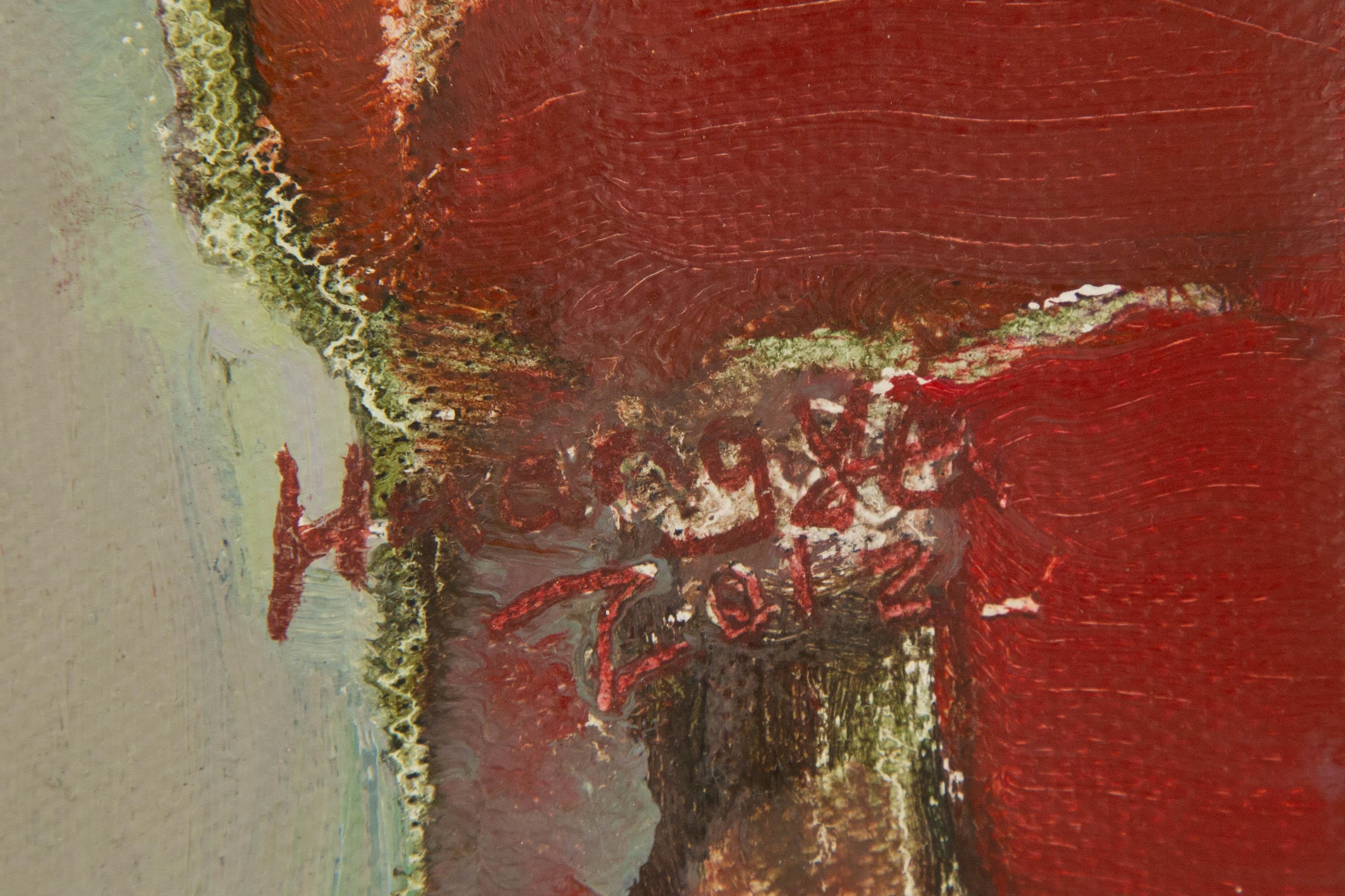 Ye Huang Landschaft Original Öl auf Leinwand 