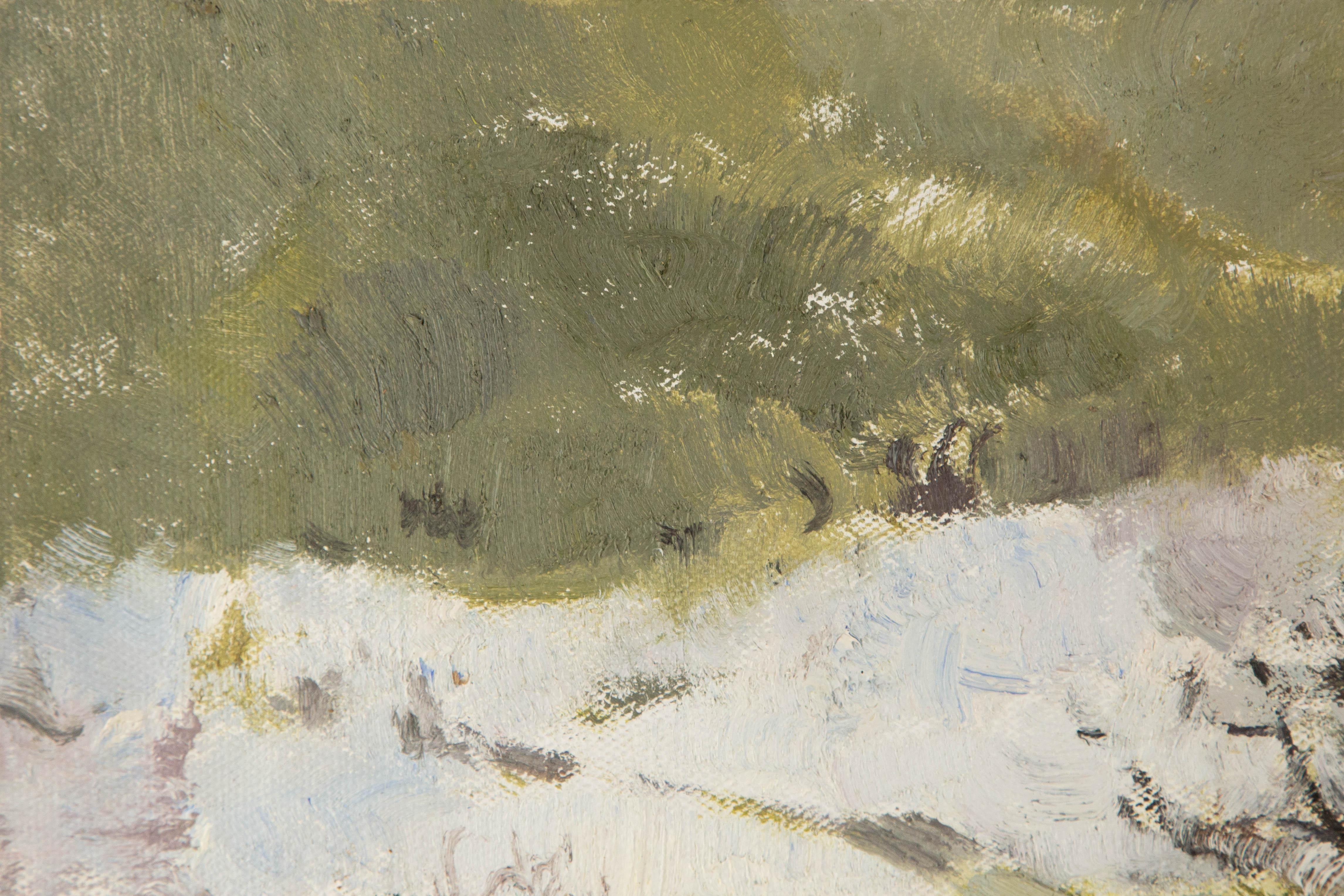 Ye Huang Landscape Original Oil On Canvas 