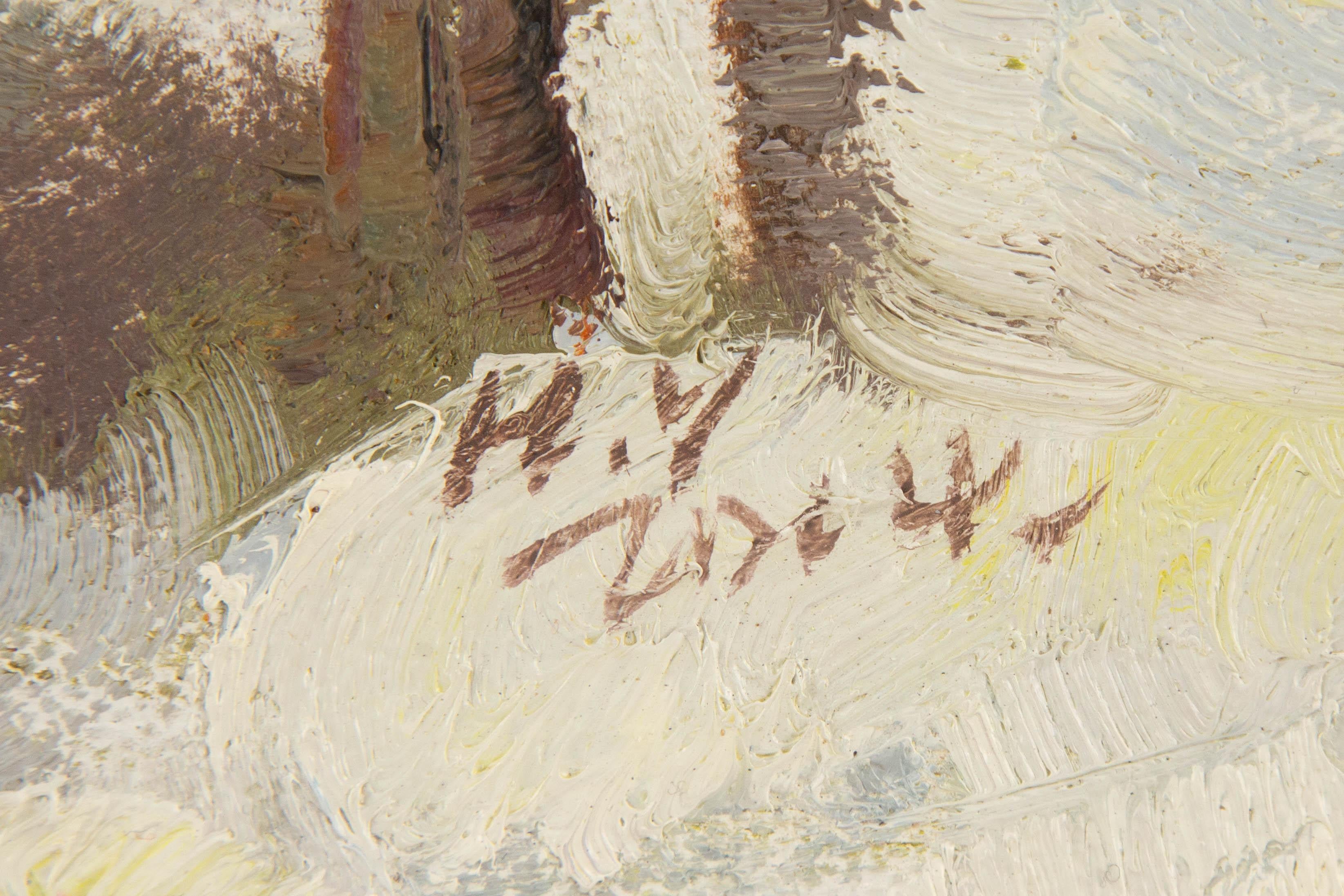 Ye Huang Landscape Original Oil On Canvas 