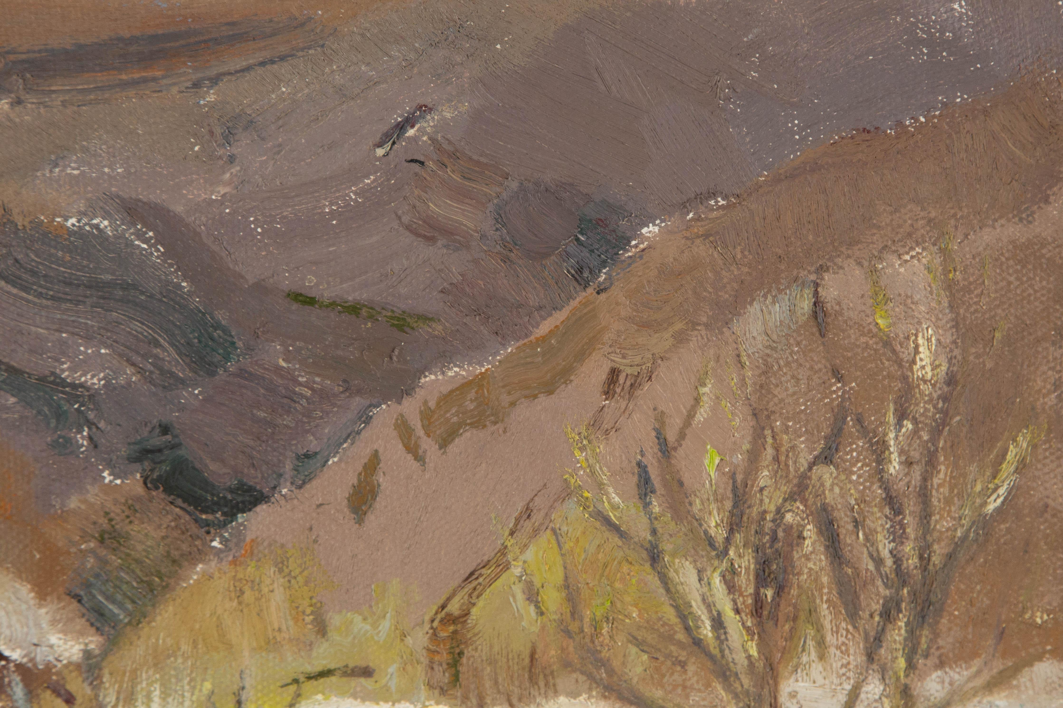 Ye Huang Landschaft Original Öl auf Leinwand 