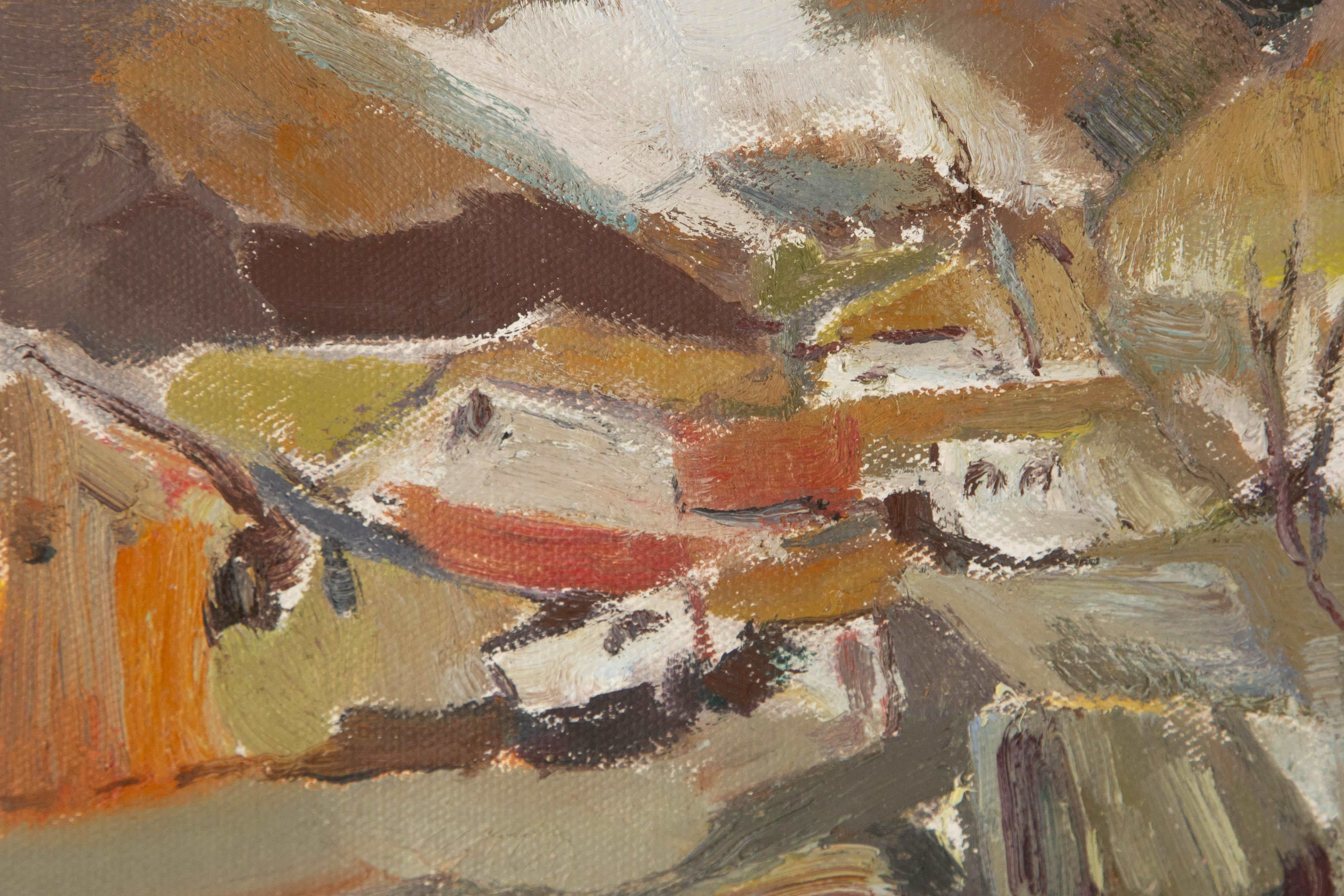 Ye Huang Landschaft Original Öl auf Leinwand 