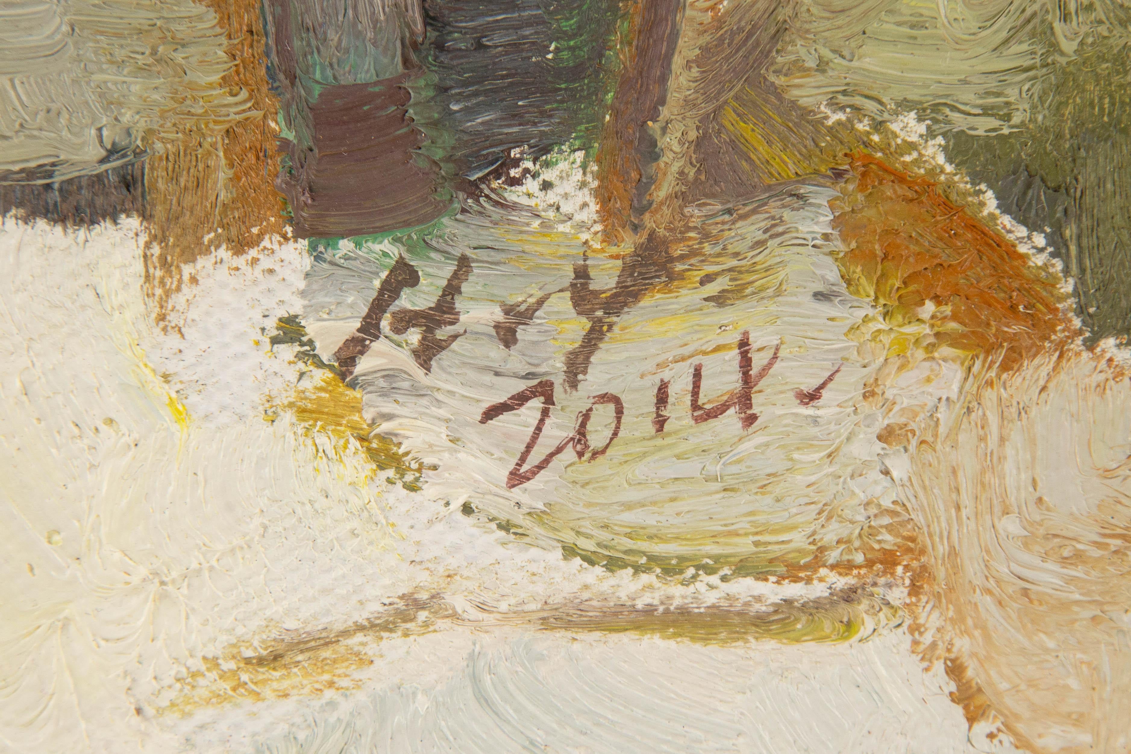 Ye Huang Landschaft Original Öl auf Leinwand 