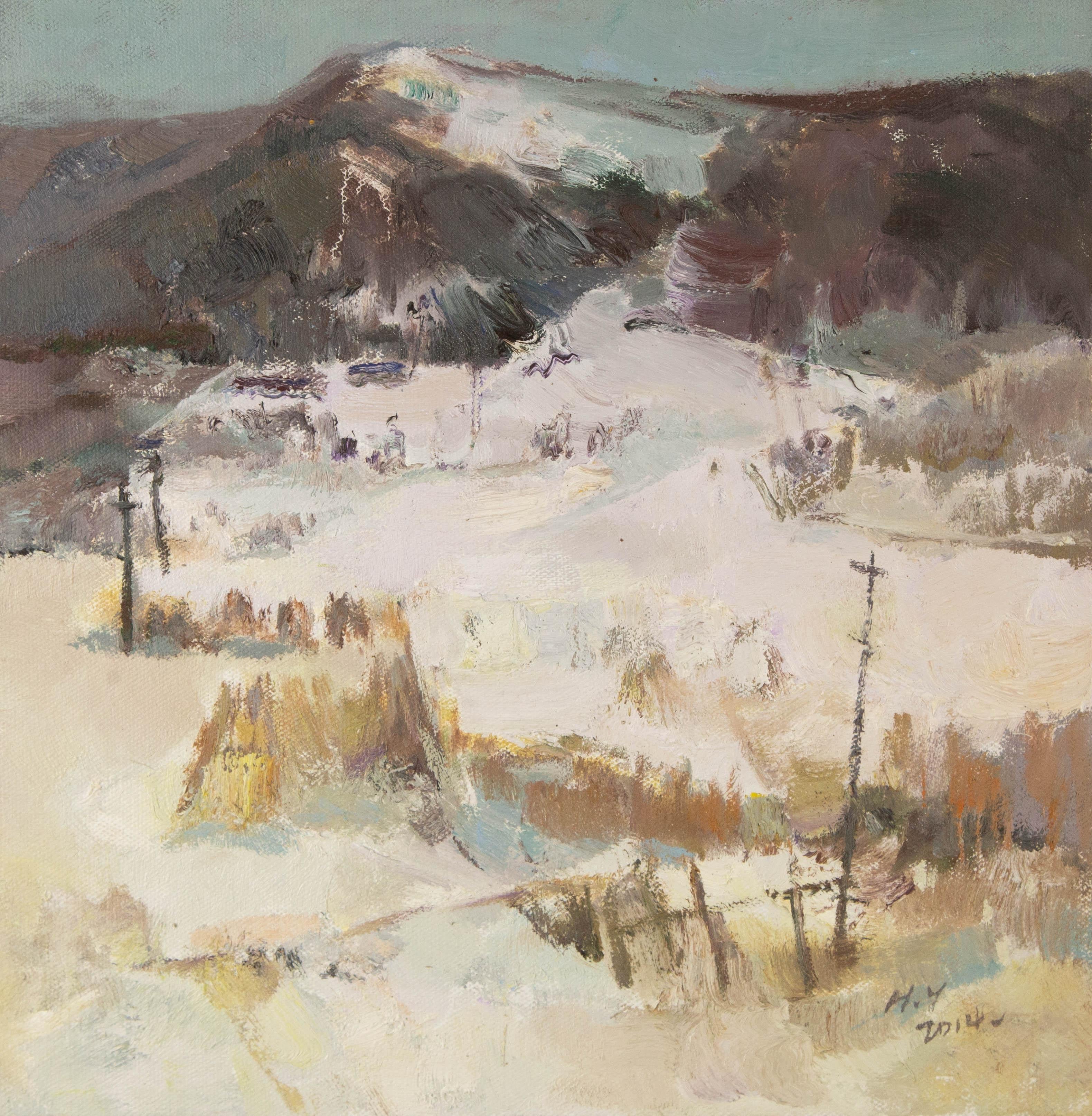 Ye Huang Landscape Original Oil On Canvas "Warm Winter VIII"