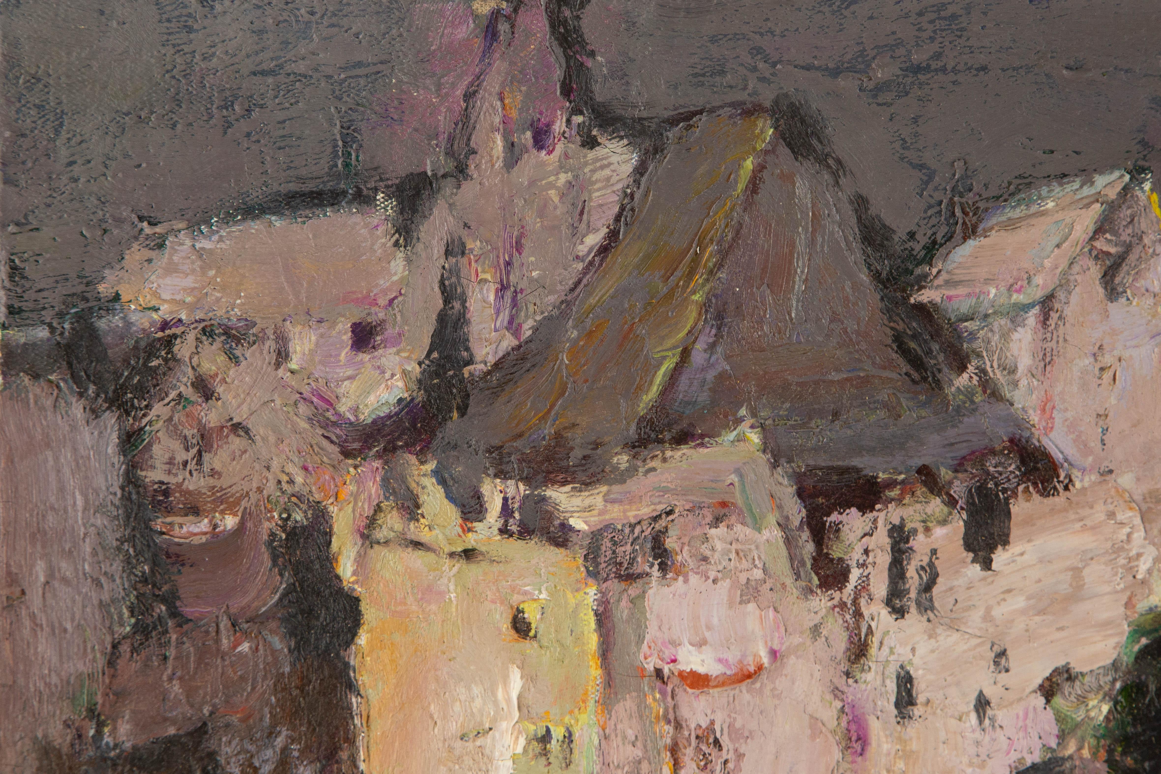 Ye Huang Landschaft Original Öl auf Leinwand 