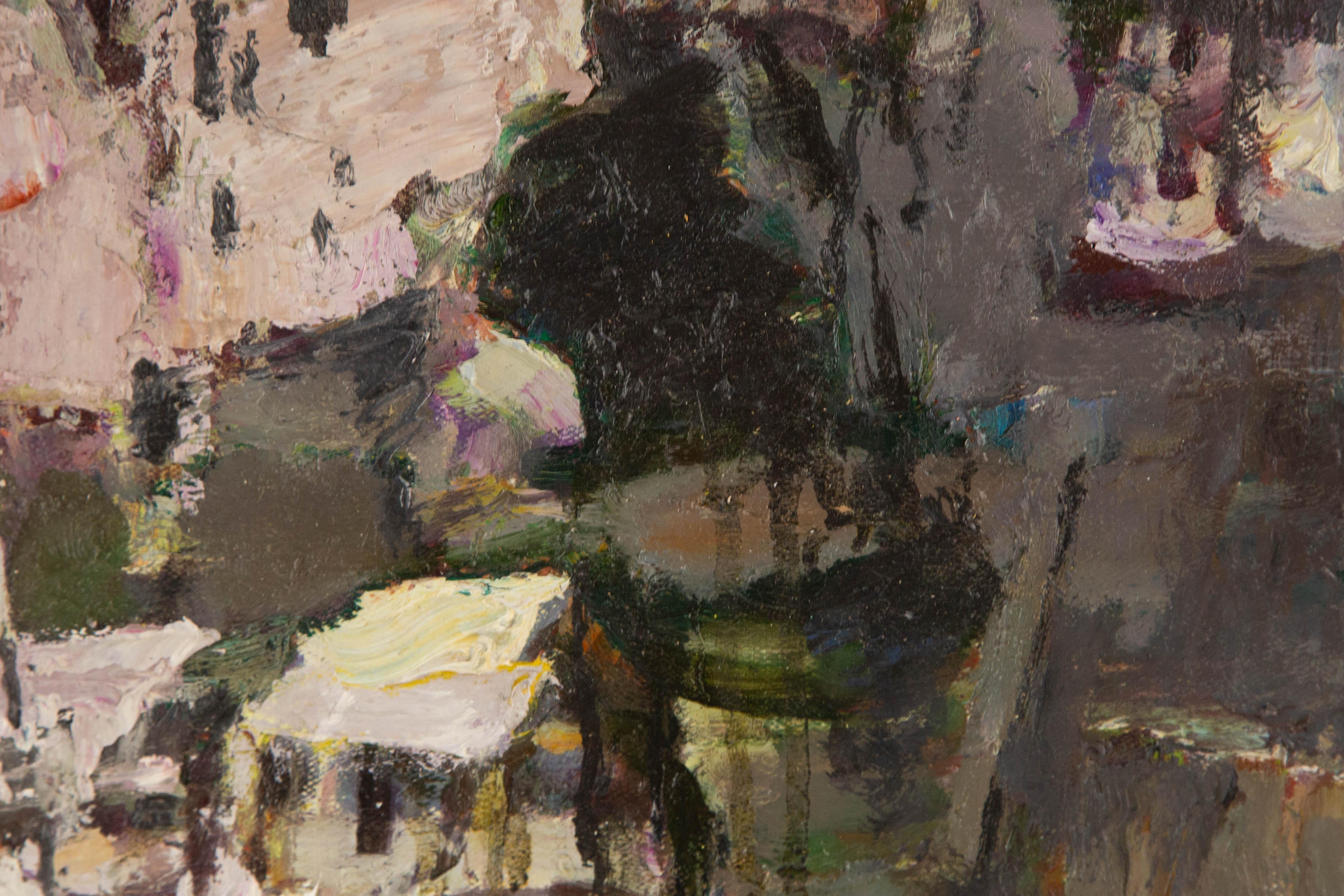 Ye Huang Landschaft Original Öl auf Leinwand 