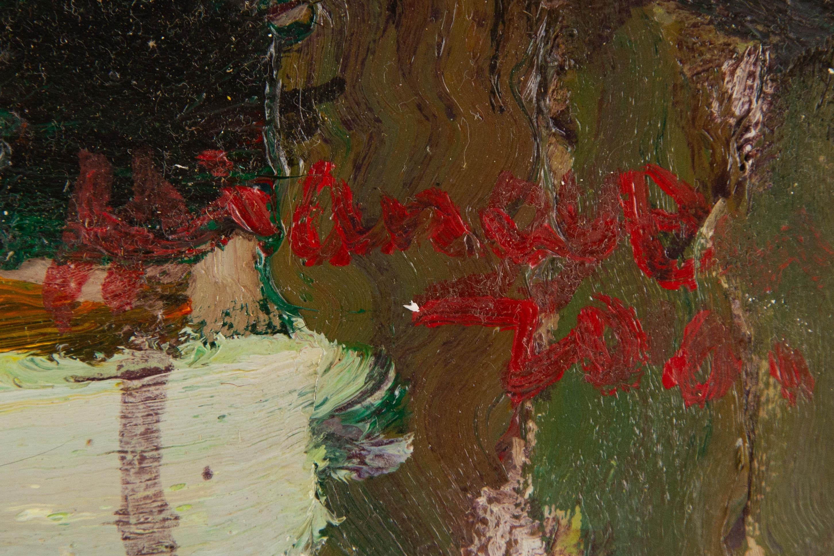 Ye Huang Landschaft Original Öl auf Leinwand 