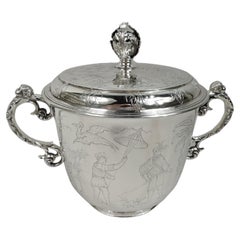Ye Olde English Sterling Silver Porringer Ice Bucket by Comyns