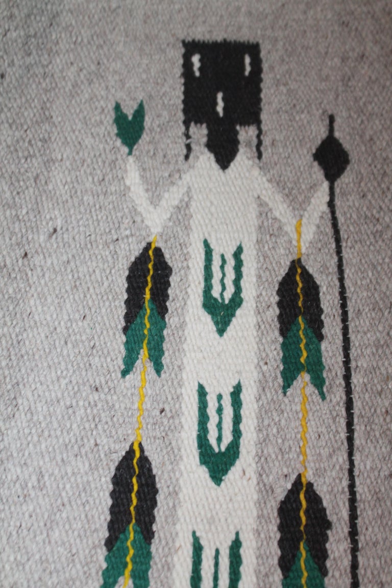 20th Century Yei Navajo Indian Weaving For Sale