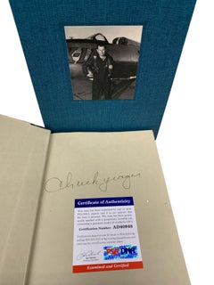 Yeager, An Autobiography by Chuck Yeager and Leo Janos, Signed by Chuck Yeager