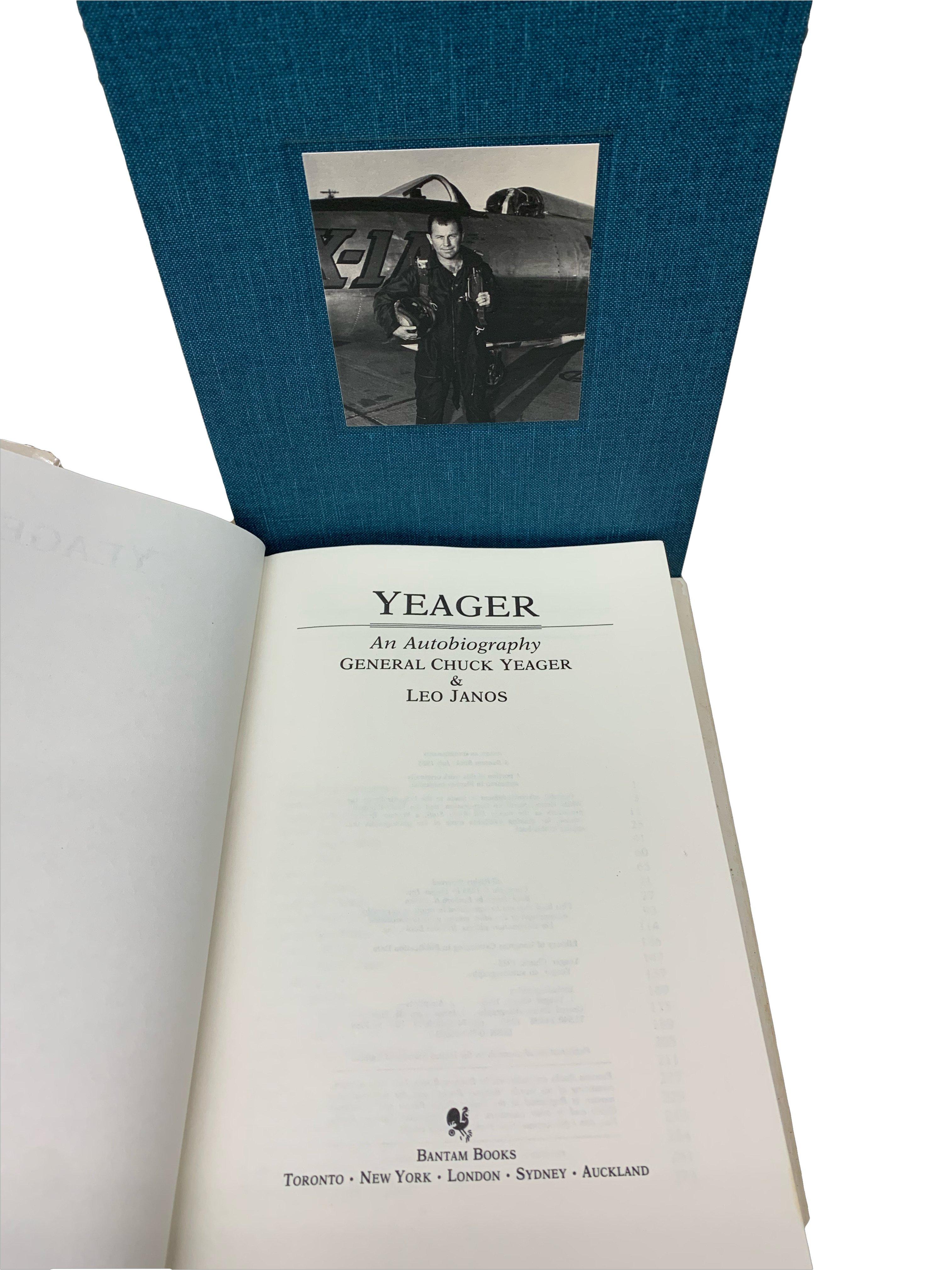 North American Yeager, An Autobiography by Chuck Yeager and Leo Janos, Signed by Chuck Yeager