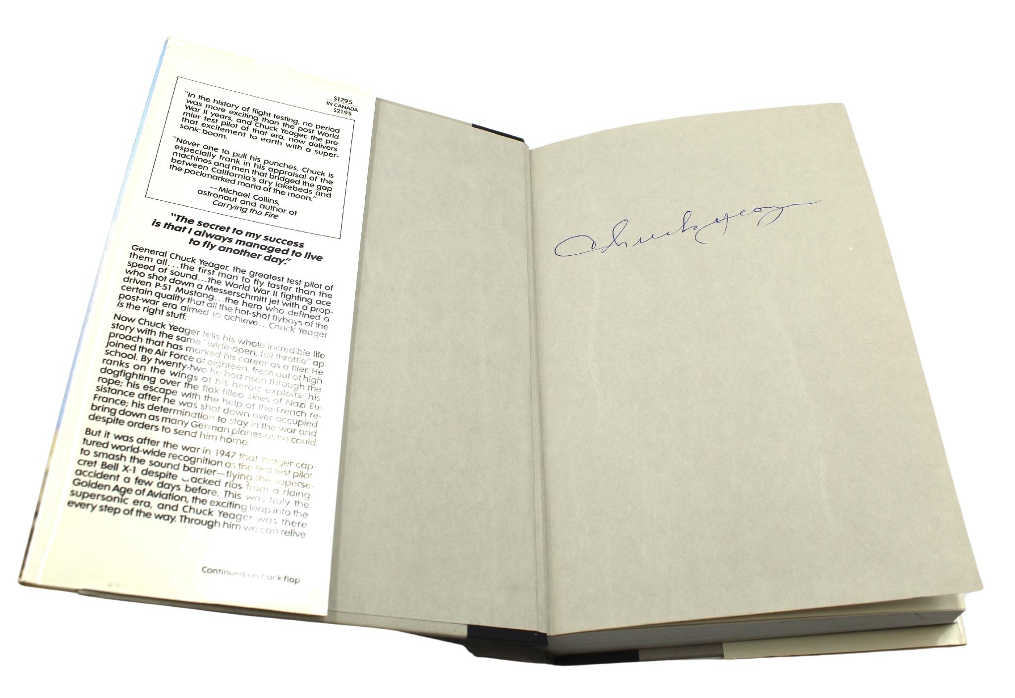 Yeager, une autobiographie, signée par Chuck Yeager, troisième édition, 1985 Bon état - En vente à Colorado Springs, CO
