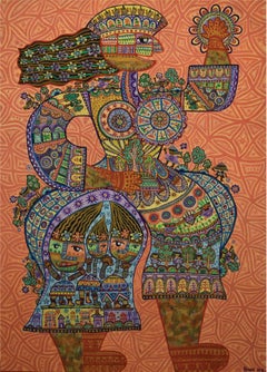 Belleza de las Culturas Étnicas del Sudeste Asiático, estilo art brut a lo Dubuffet