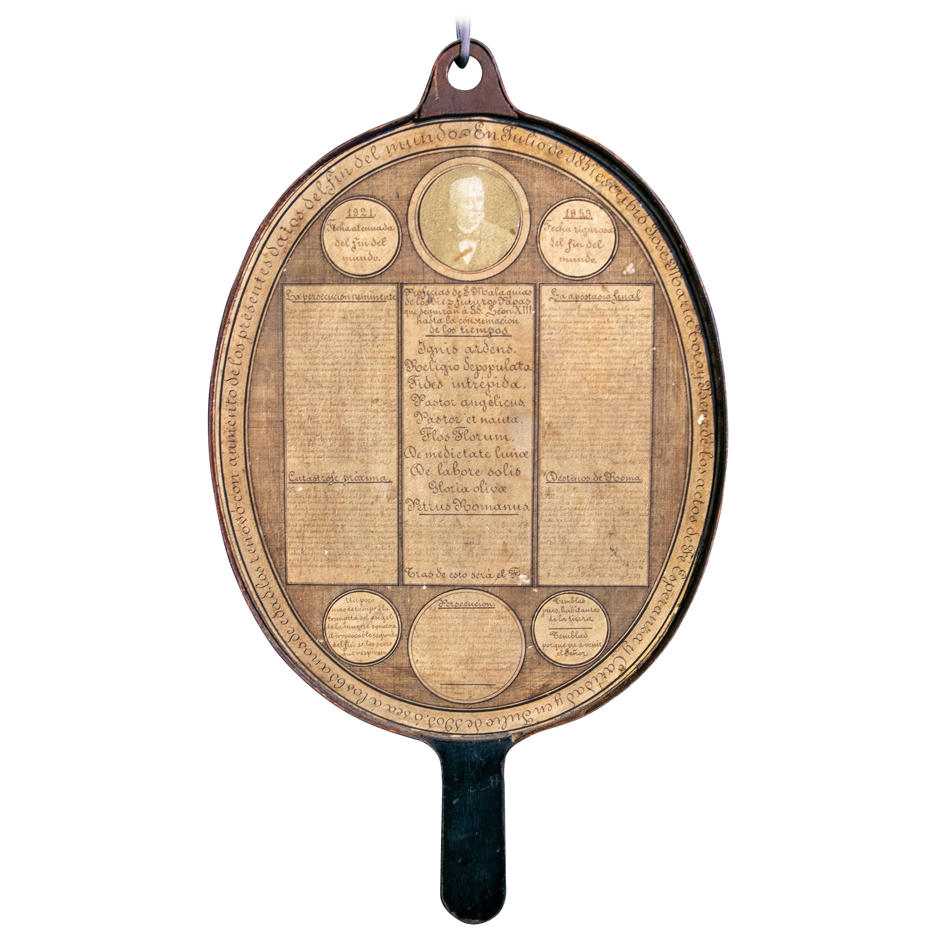 Poster dell'anno 1901 con le profezie sulla fine del mondo di San Malachia e 10 futuri papi in vendita